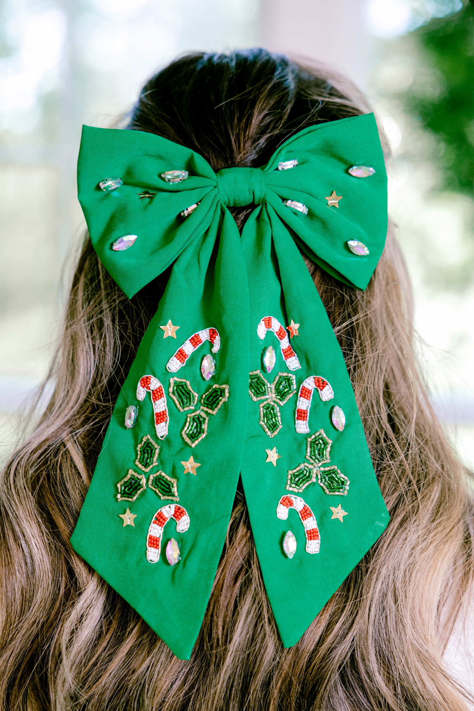 Crystal Dreams Bow, Green - Weilaico