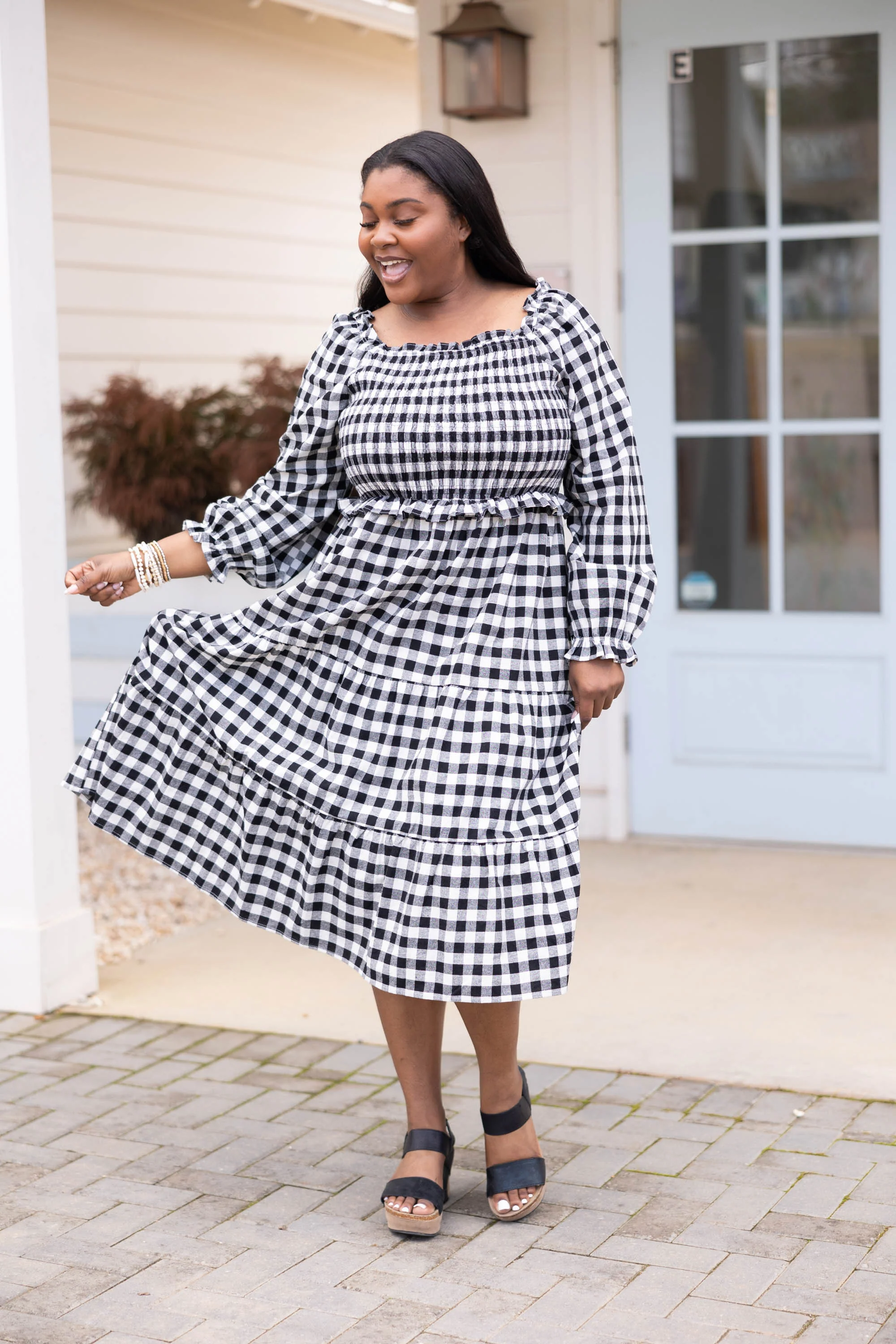 Just Stepping Away Dress, Black - Weilaico