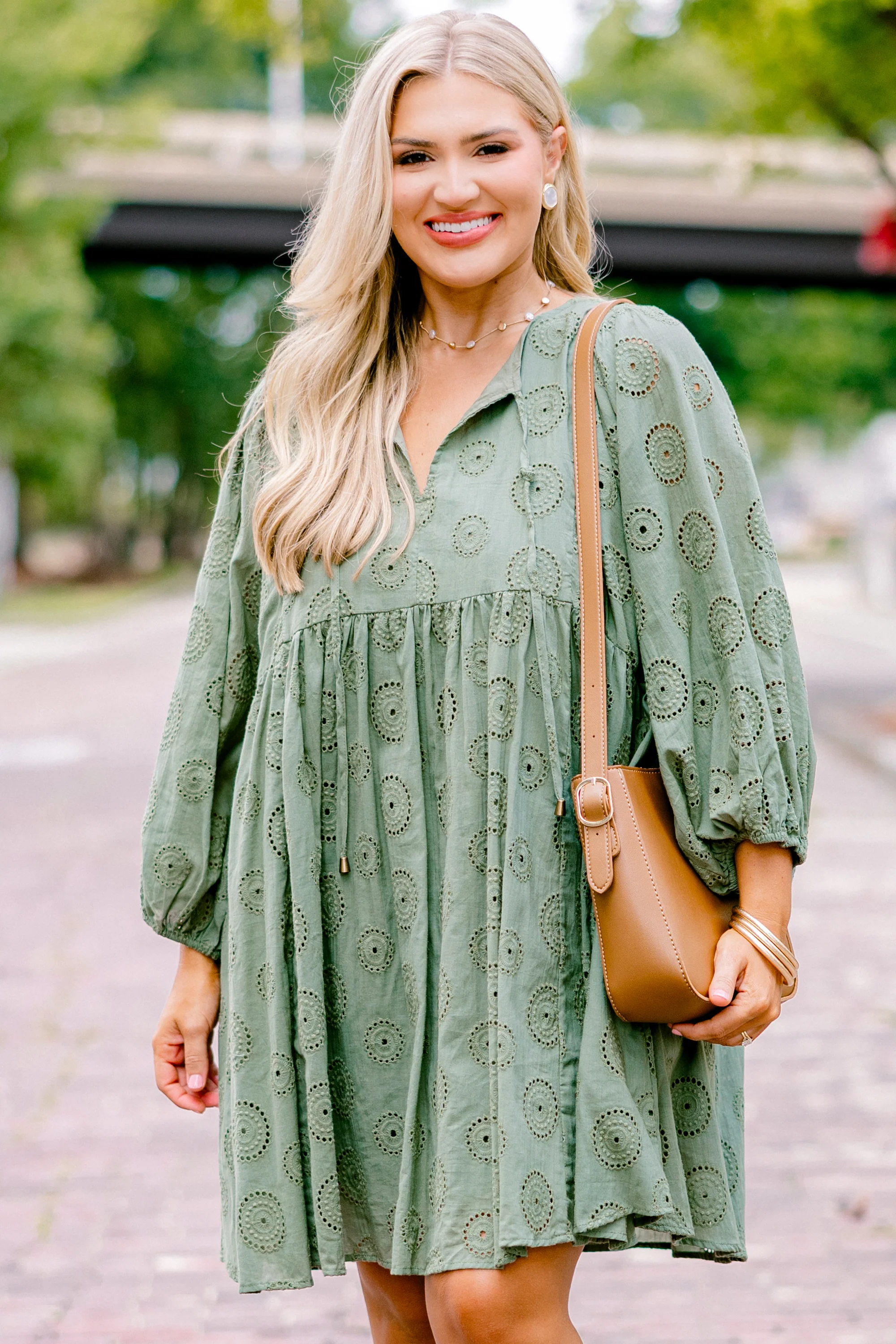 Honey Babe Dress, Green - Weilaico