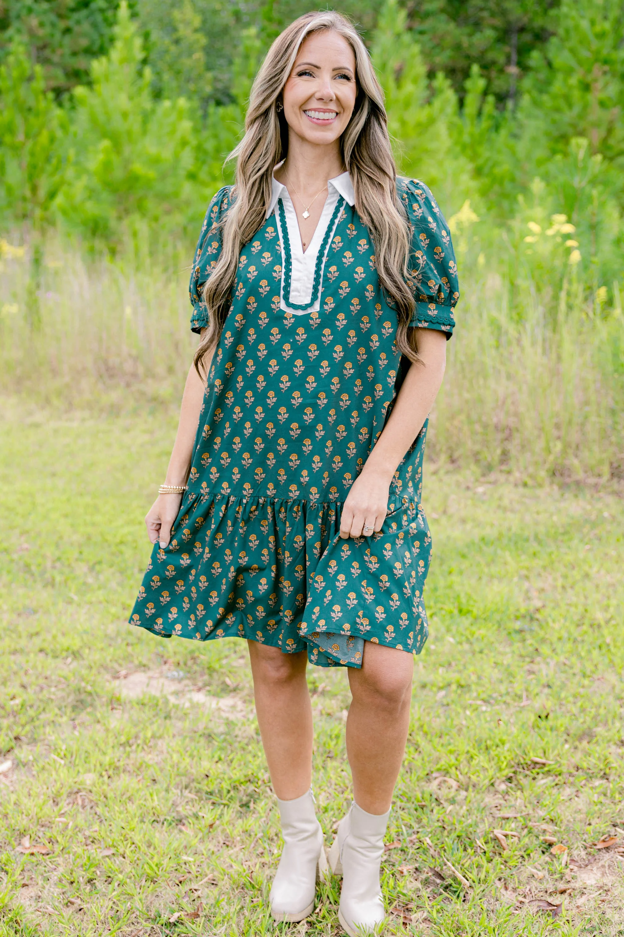 Trust Me On This Dress, Forest Green - Weilaico