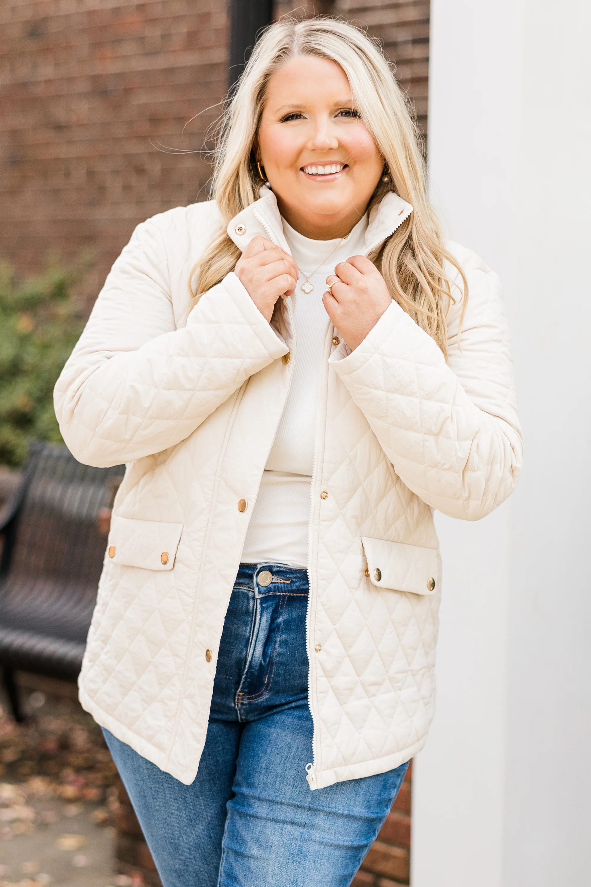 Majestic Motion Jacket, Cream - Weilaico