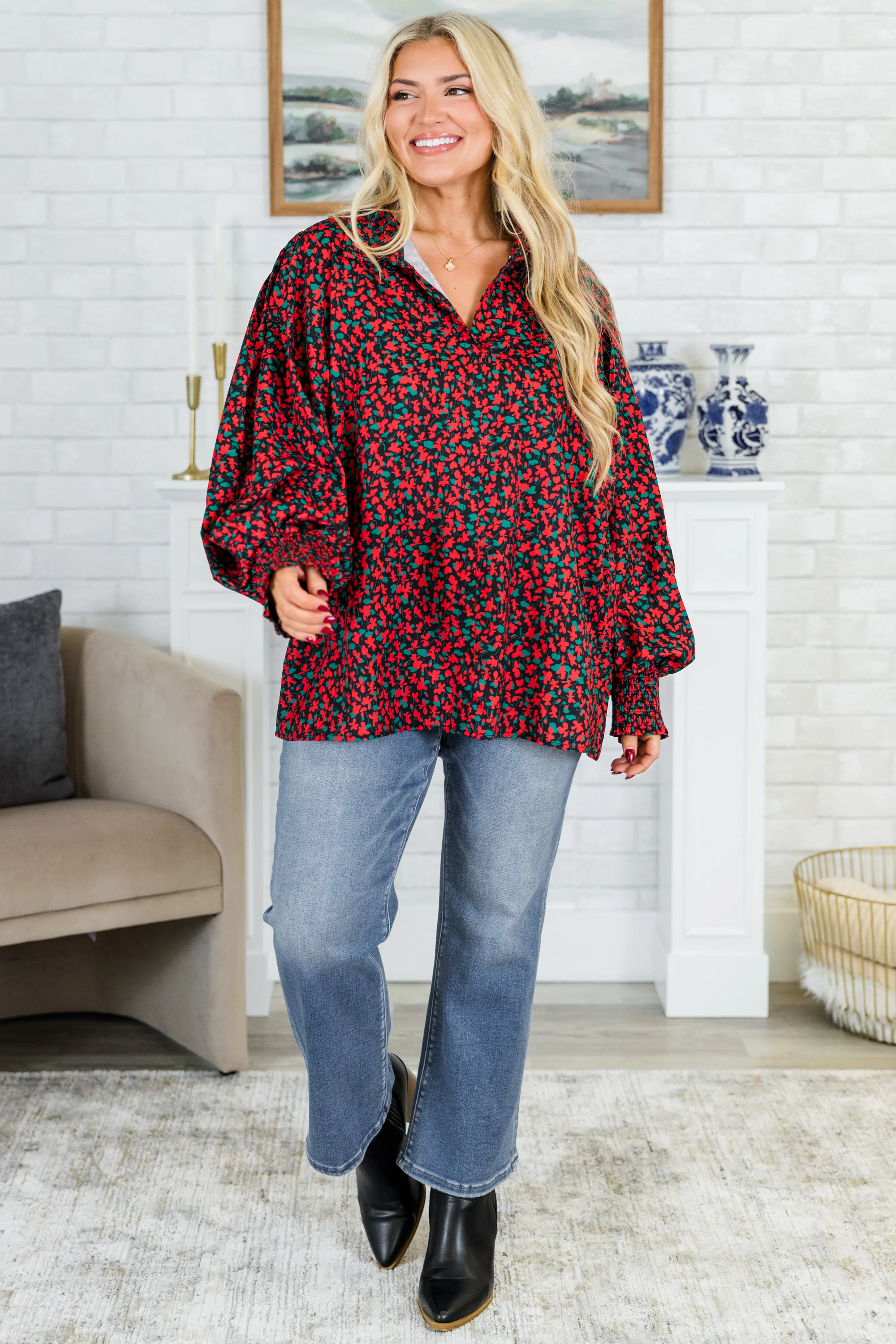 True You Top, Red/Black - Weilaico