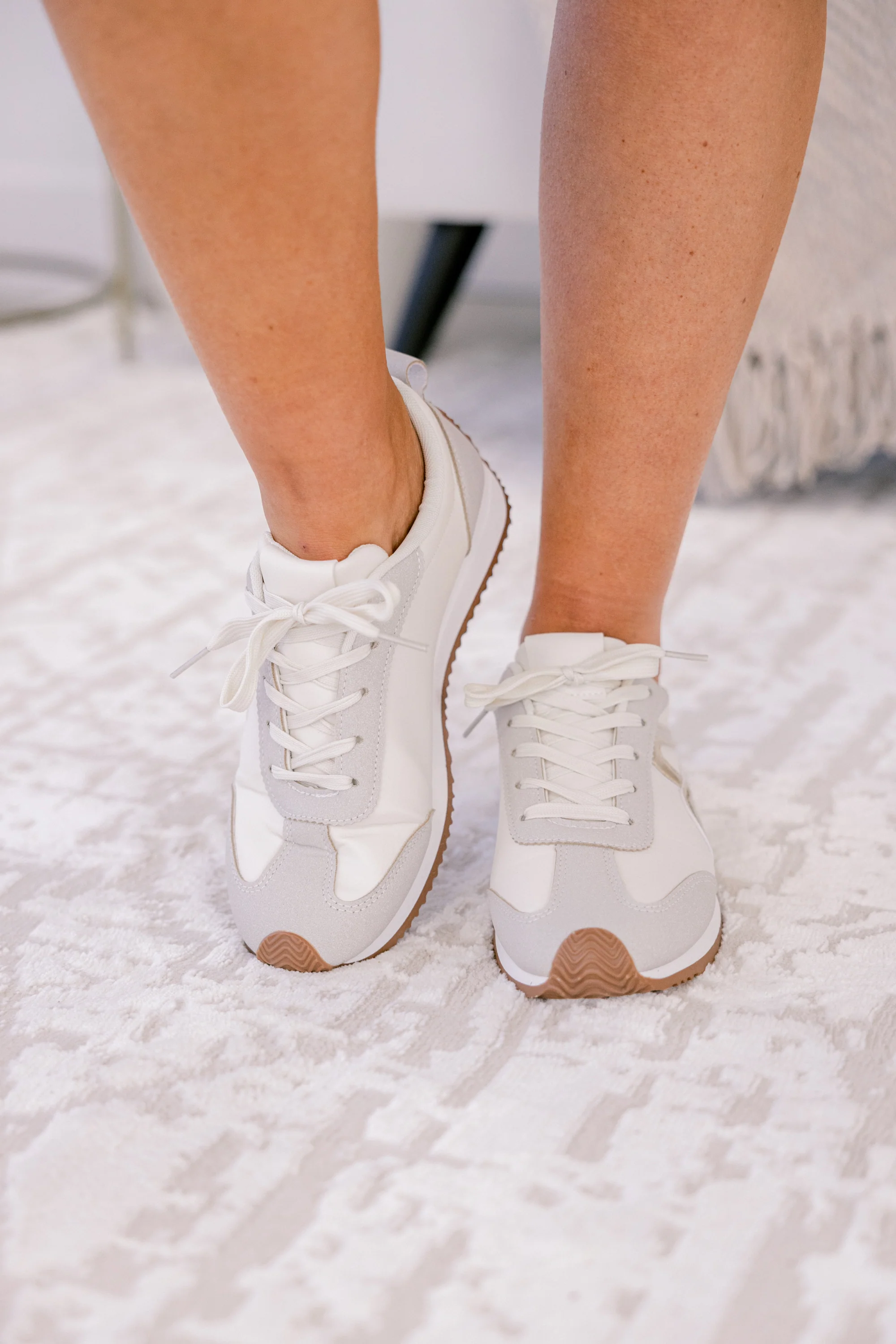 Keep Walking Sneakers, Gold - Weilaico