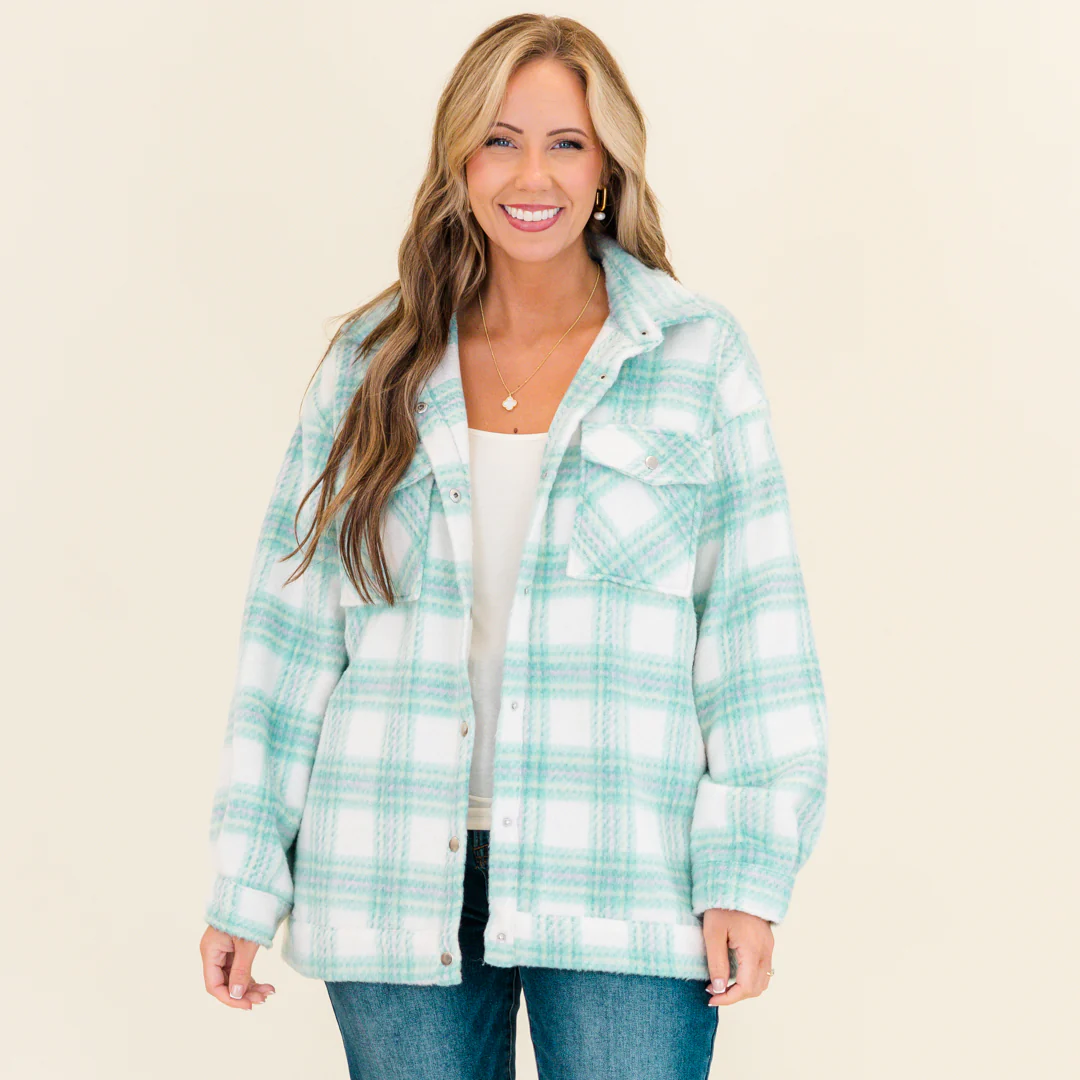 Many Directions Jacket, Teal - Weilaico