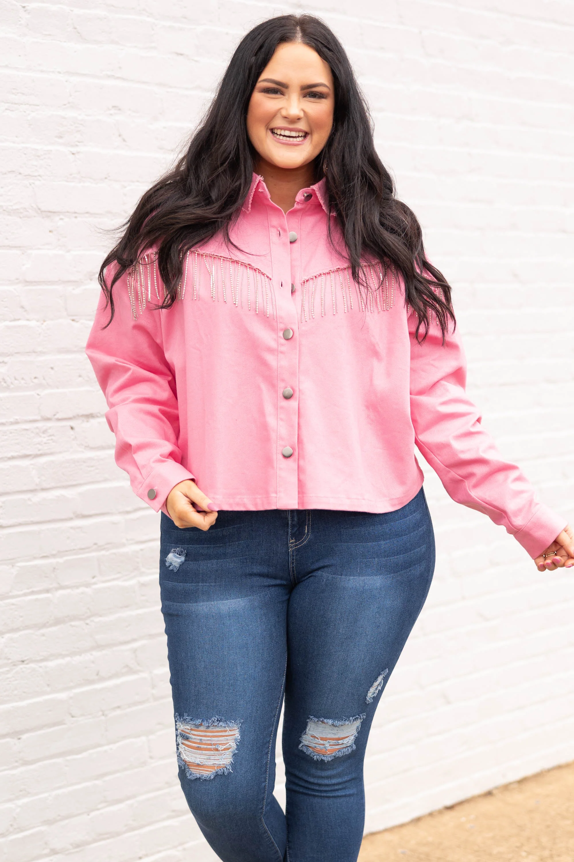 Only Loving You Jacket, Pink - Weilaico