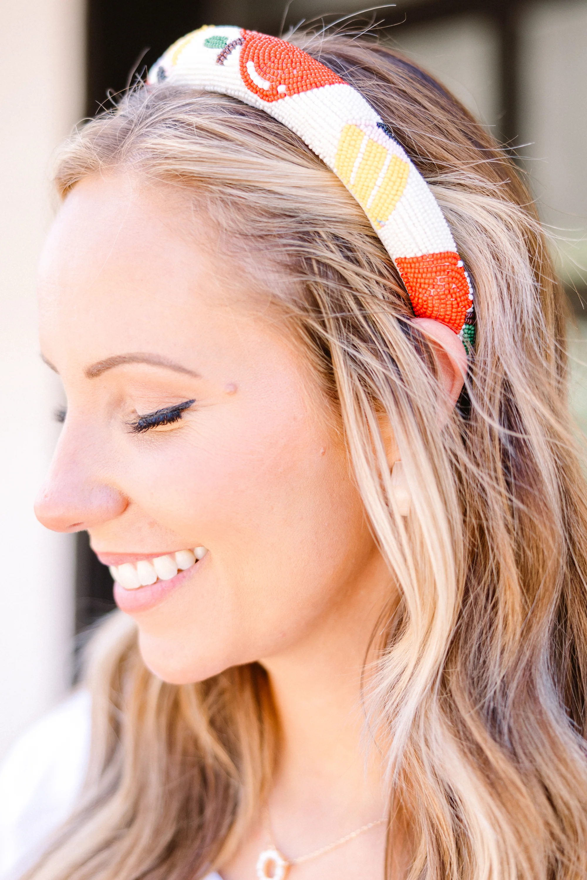Meet Me At The Schoolhouse Headband, Ivory - Weilaico