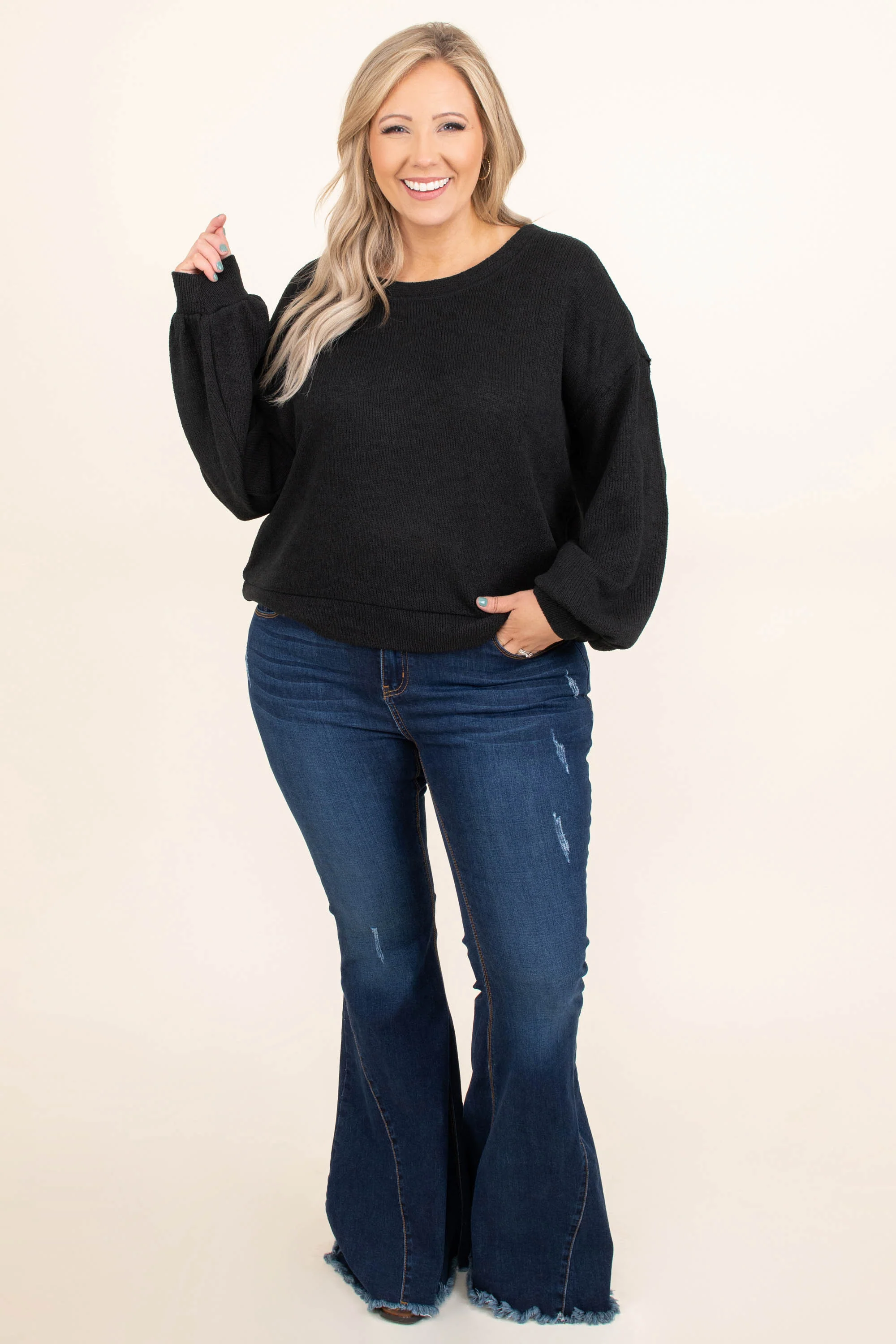 South For The Winter Sweater, Black - Weilaico