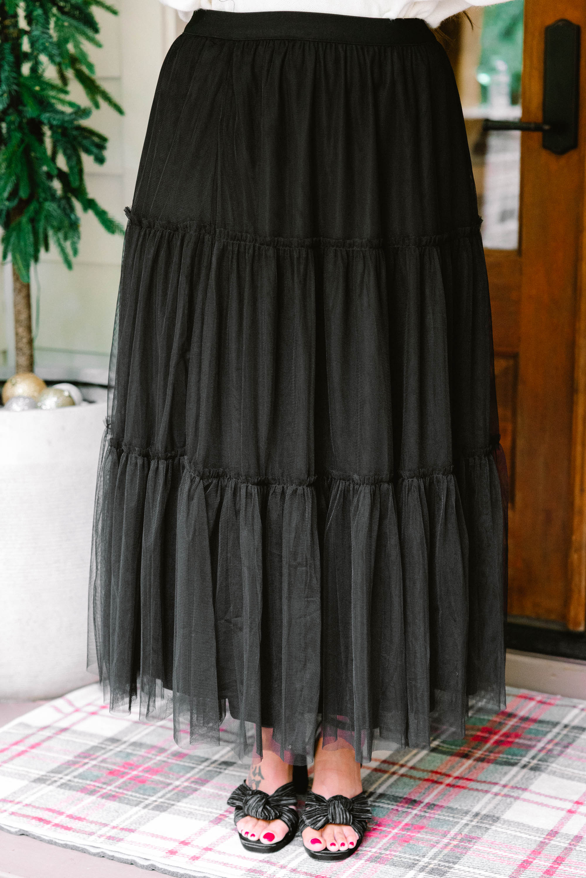 On A Whim Skirt, Black - Weilaico