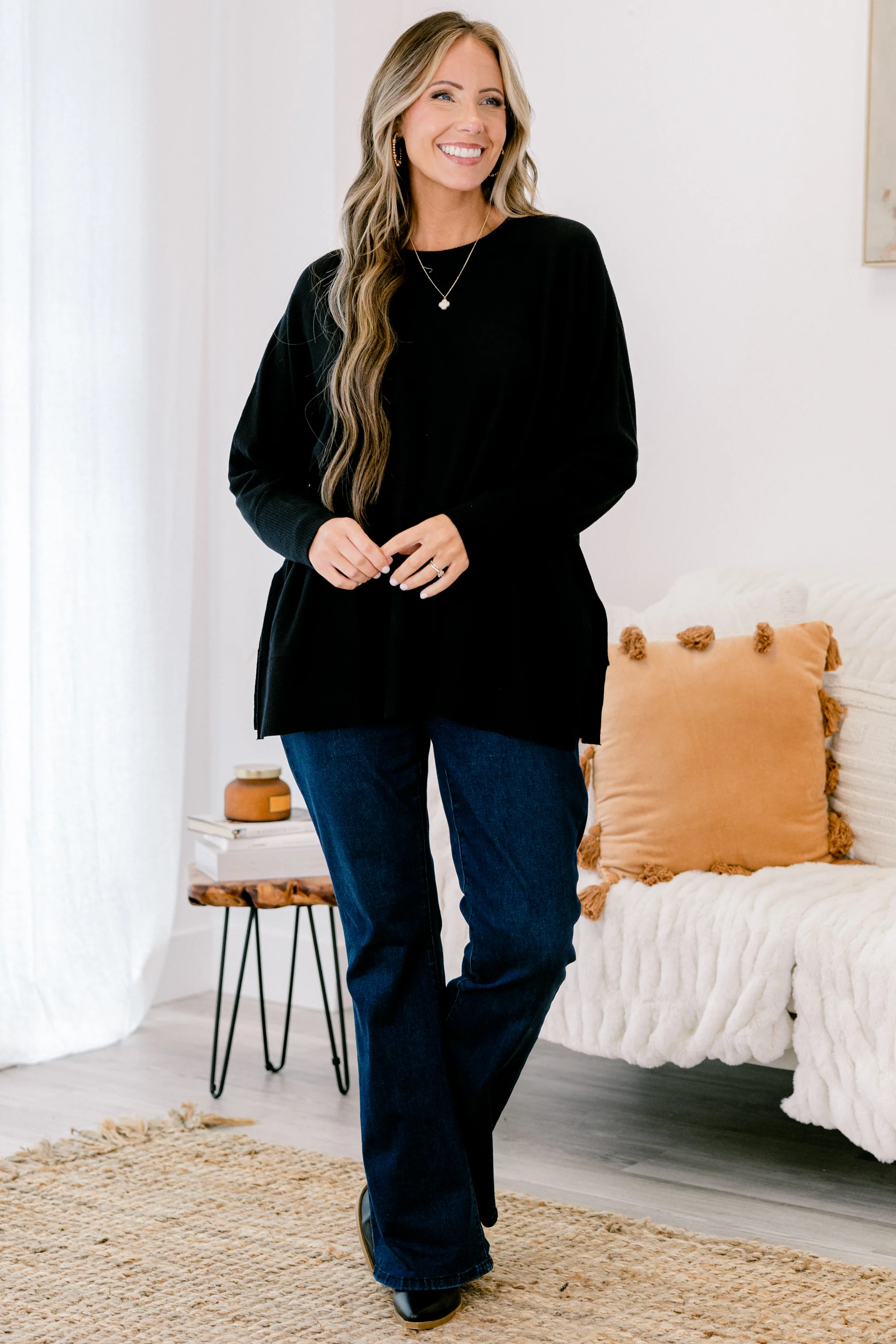 Chilled Out Top, Black - Weilaico