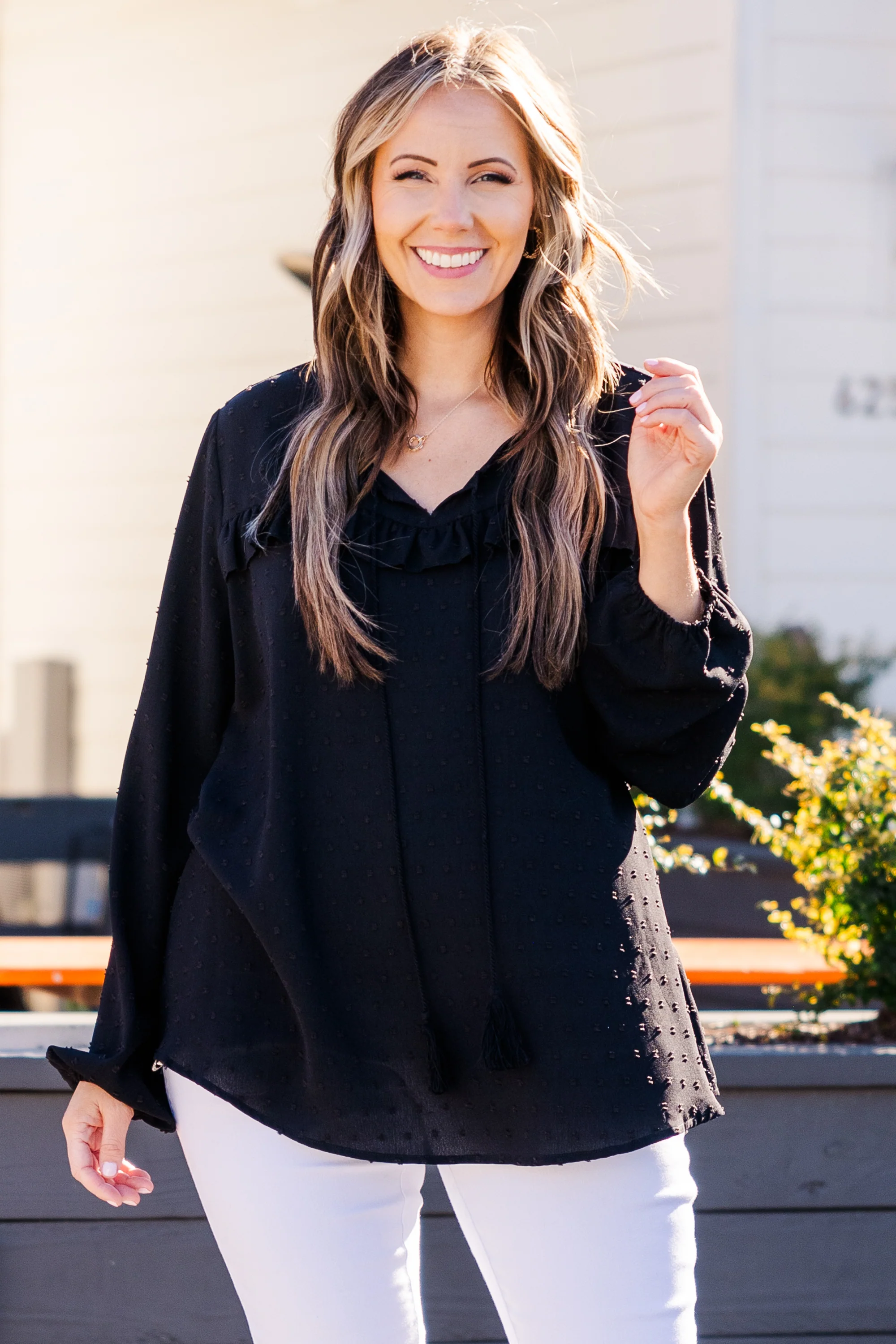 Missing My Baby Top, Black - Weilaico