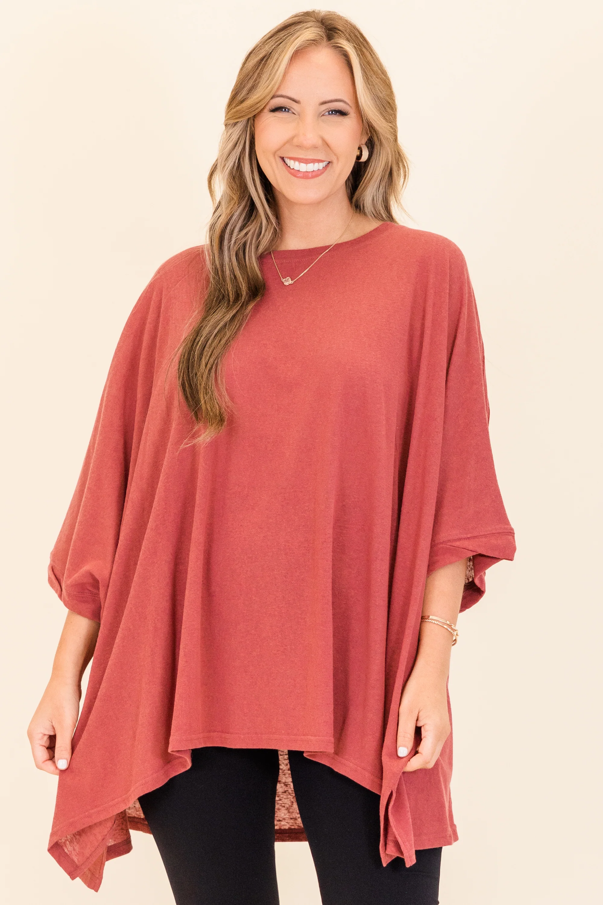 Comparing The Two Tunic, Burgundy - Weilaico