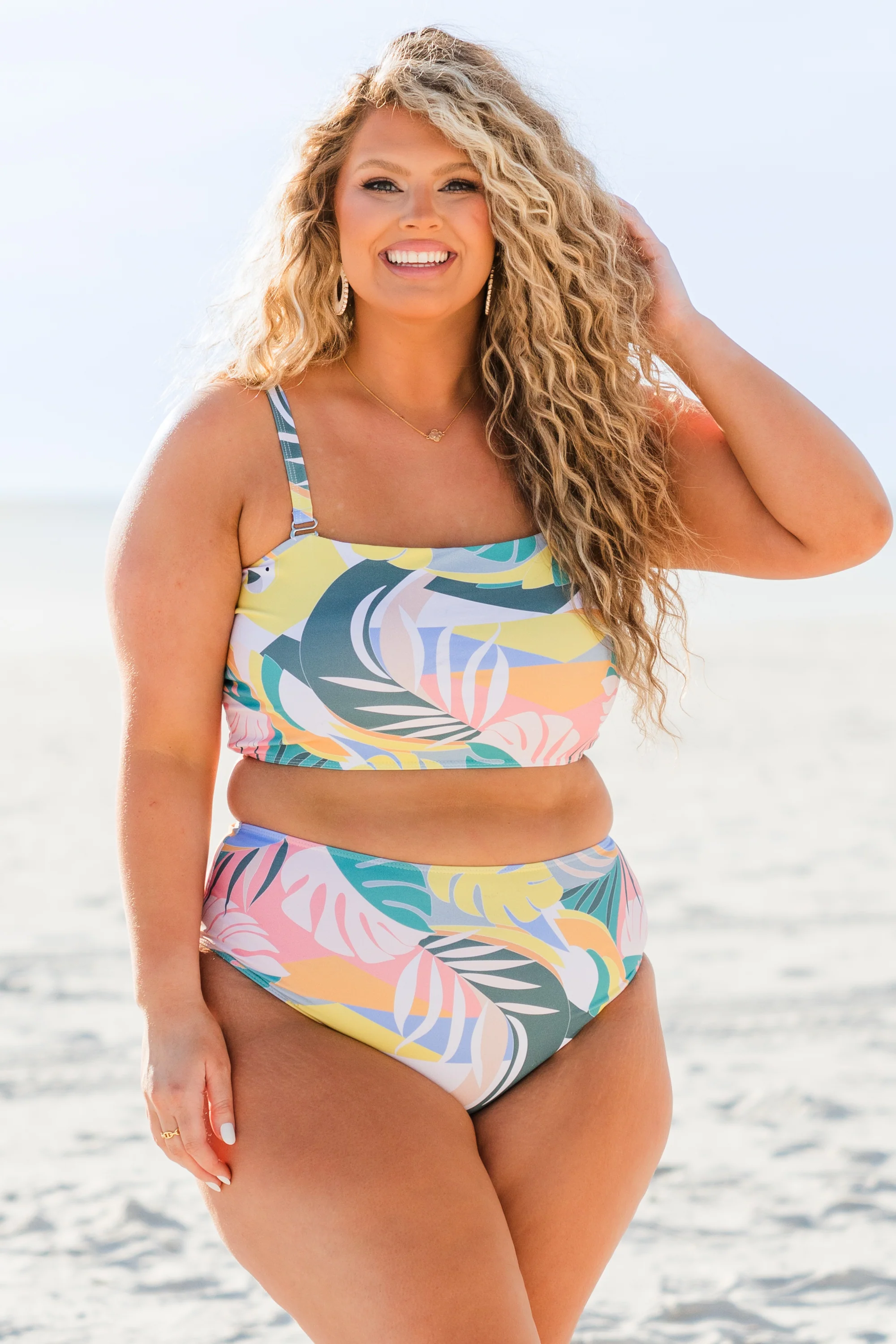 When In Rio Swim Top, Multi - Weilaico