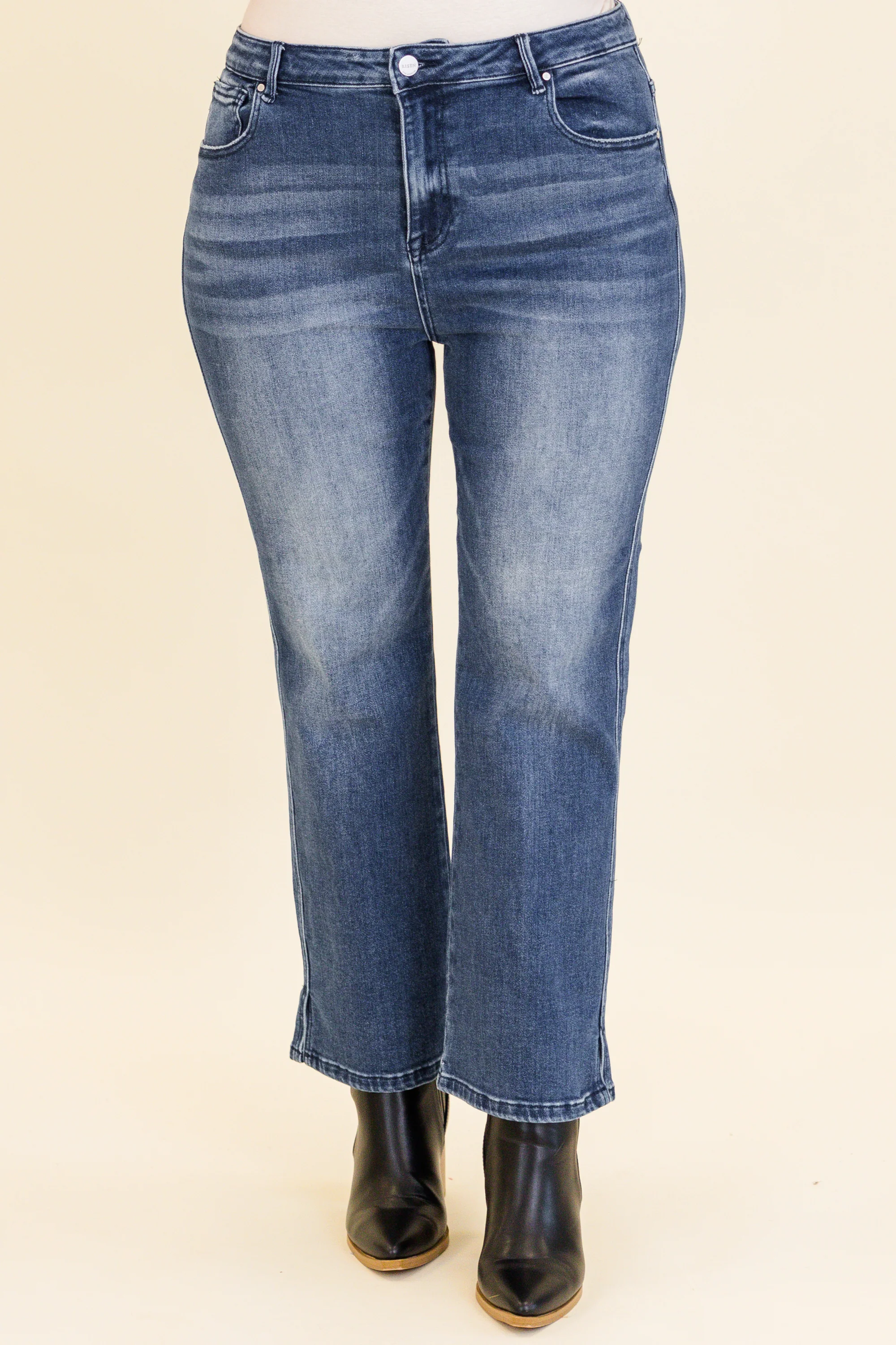 I'm In Charge Jeans, Medium Wash - Weilaico