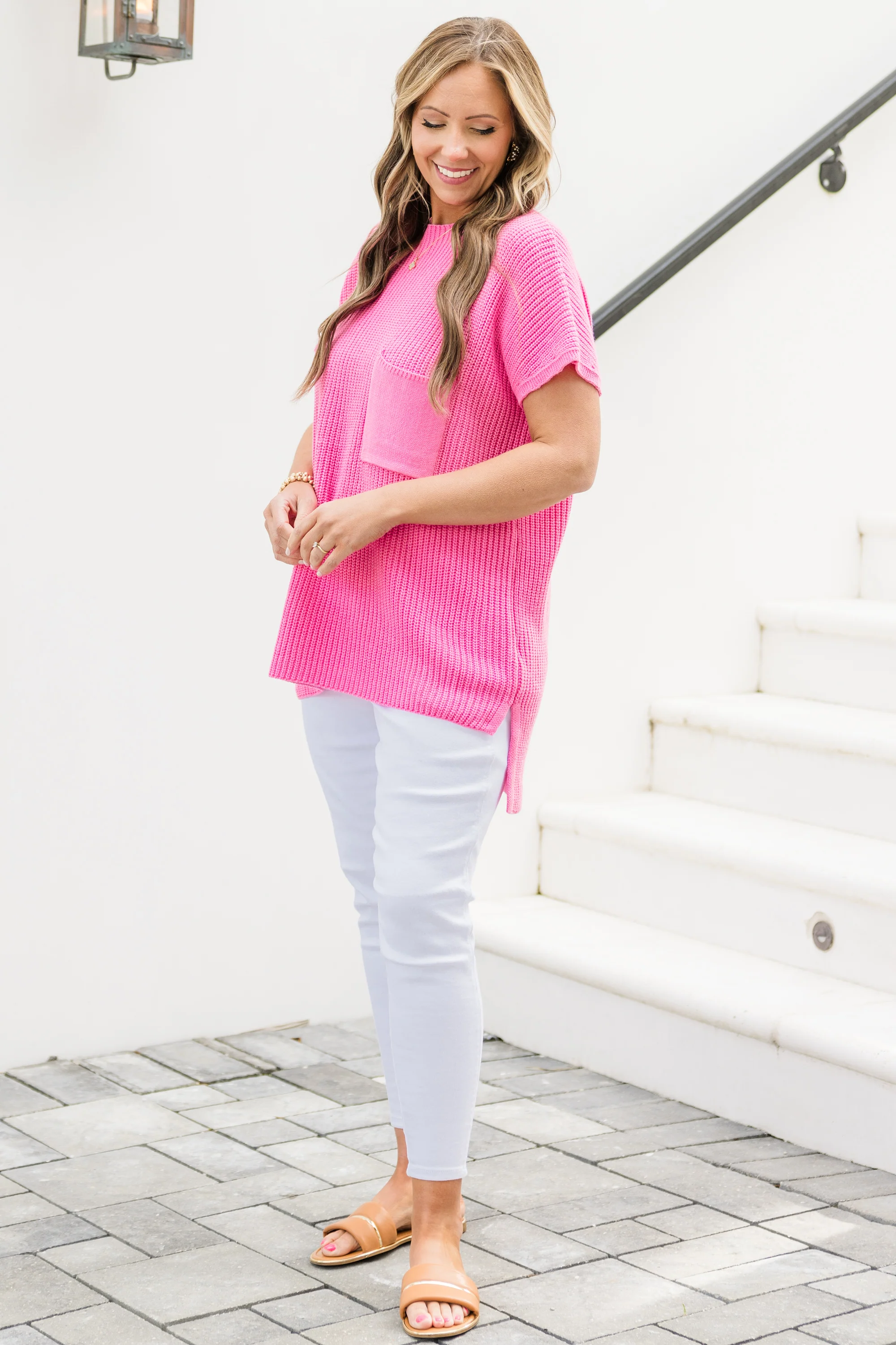 Imagine My World Sweater, Bubblegum - Weilaico