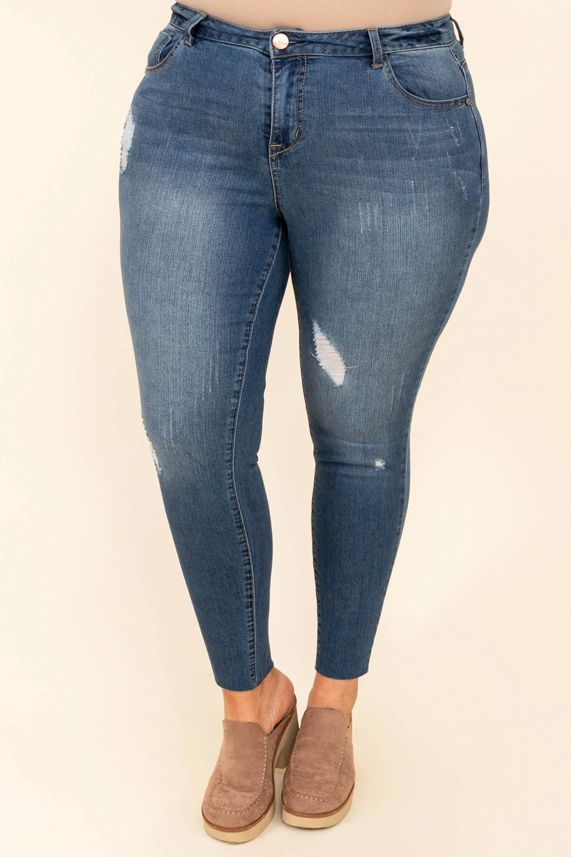 Don't Disturb Me Jeans, Dark Wash - Weilaico