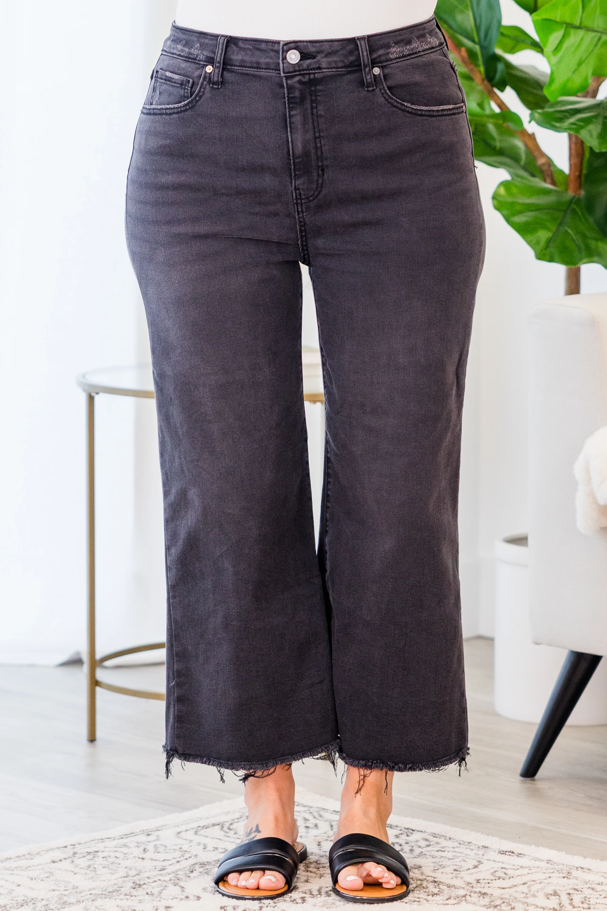 Boy Is Mine Jeans, Washed Black - Weilaico