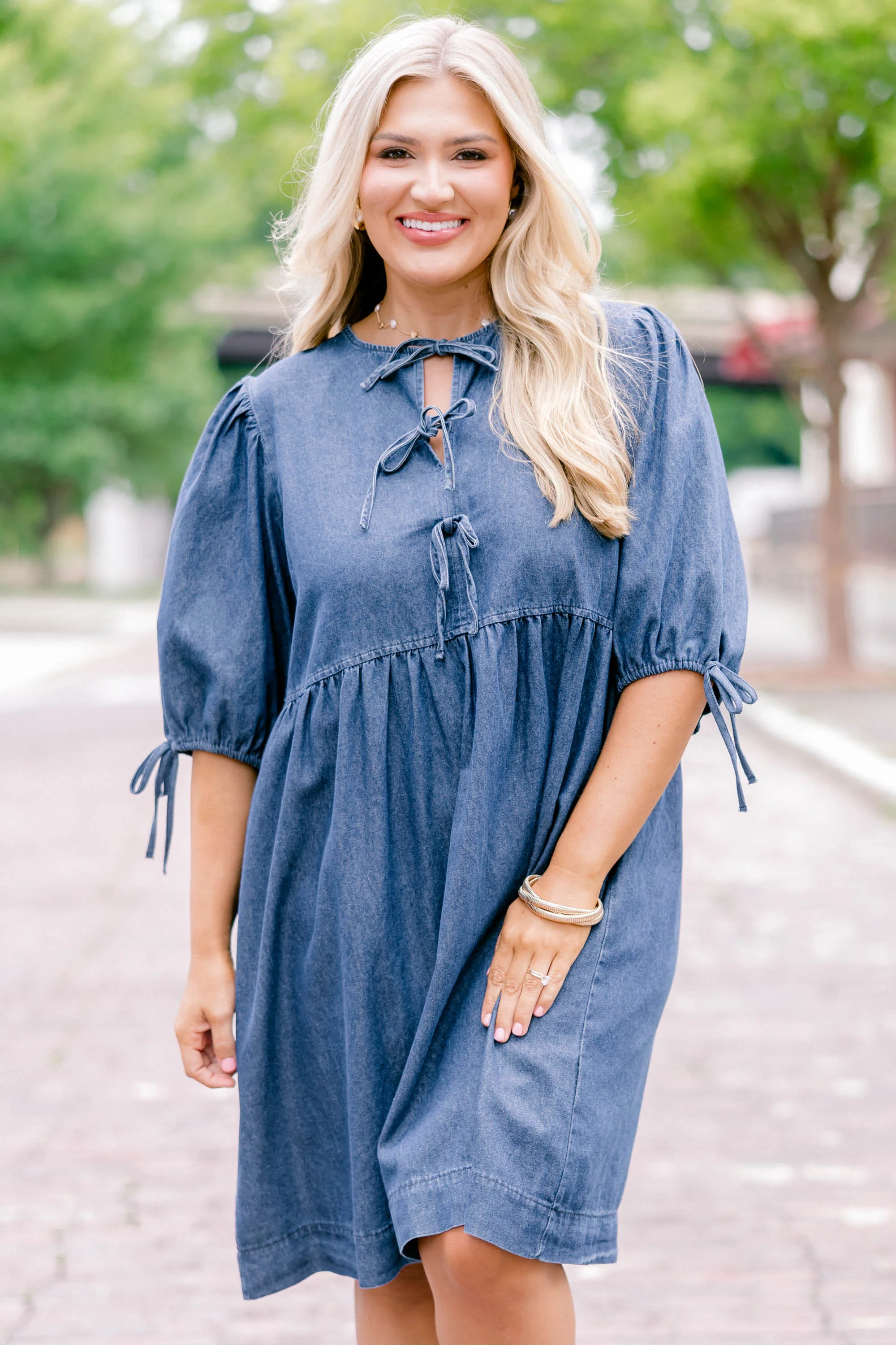 What About It Dress, Blue - Weilaico