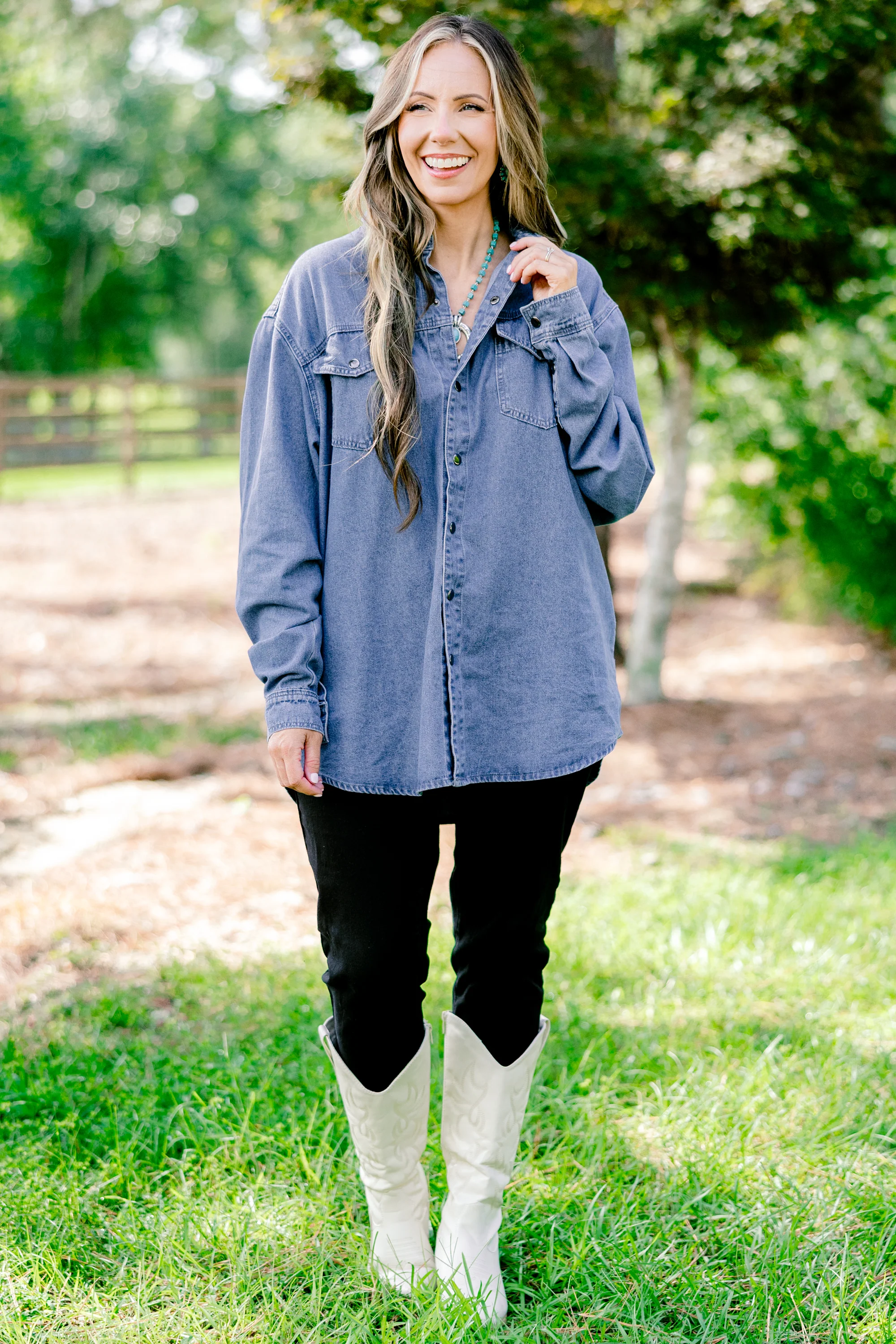 Wake Up Call Top, Blue - Weilaico