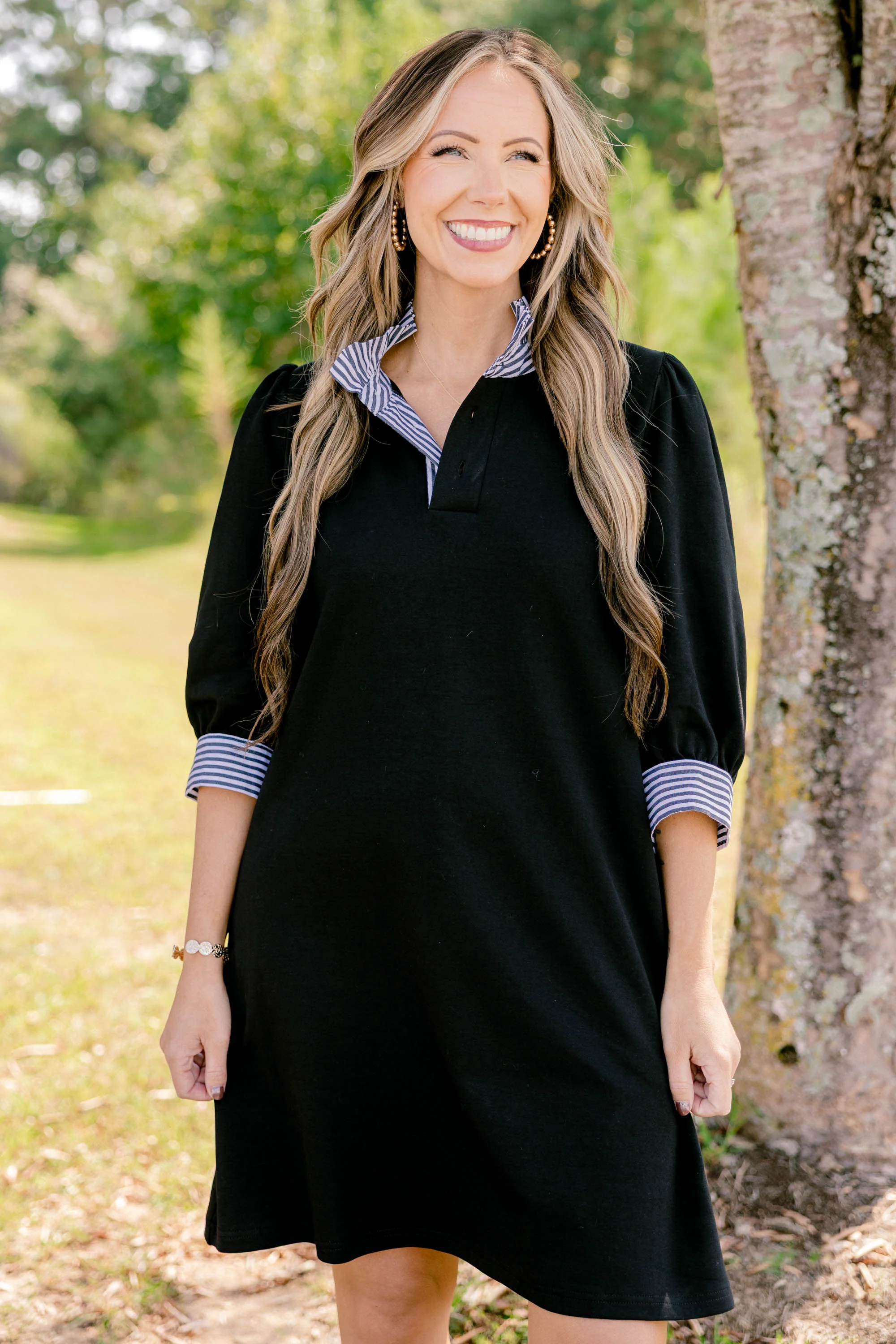 On Good Terms Dress, Black - Weilaico