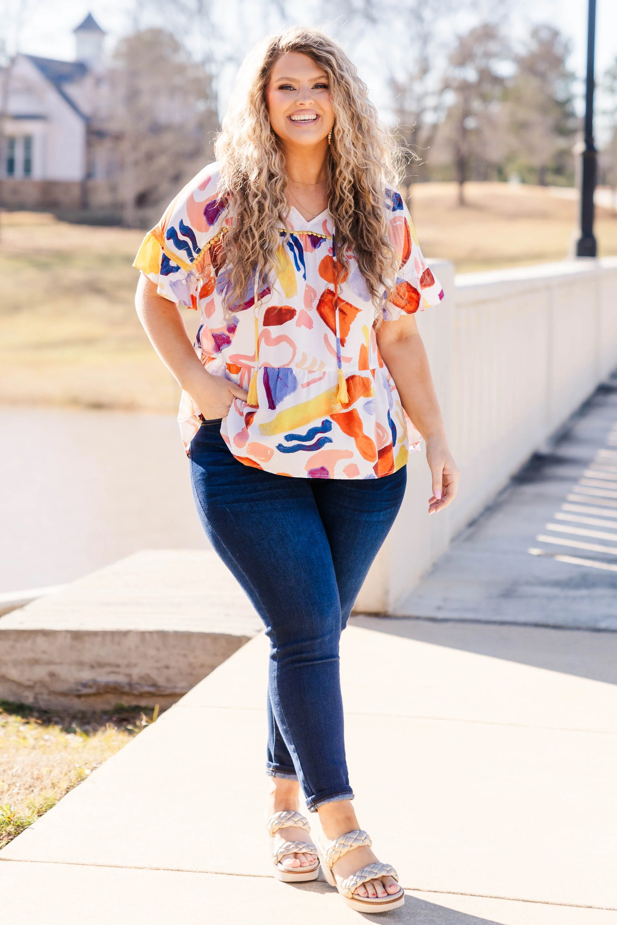 On A New Stage Top, Mustard - Weilaico