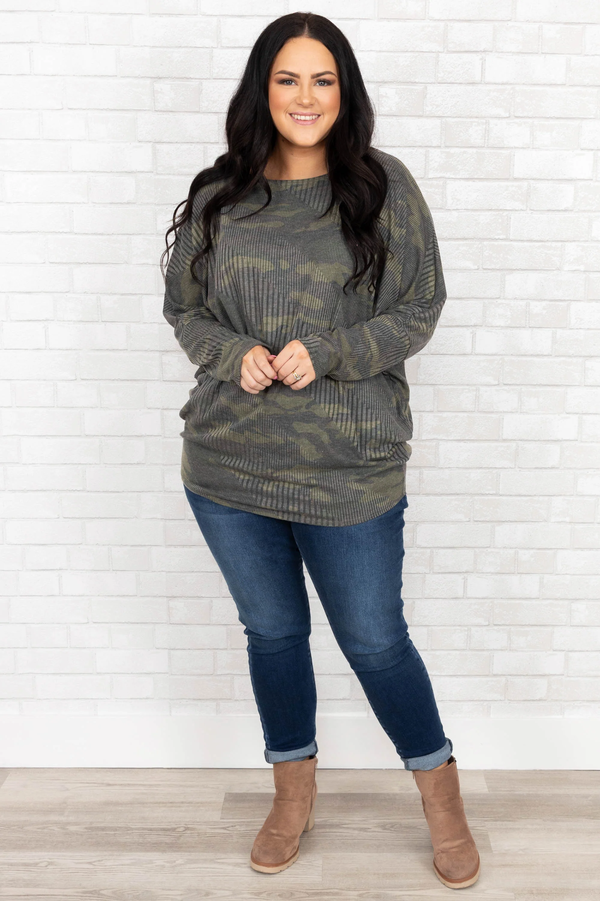 Cute Hideaway Top, Camo - Weilaico