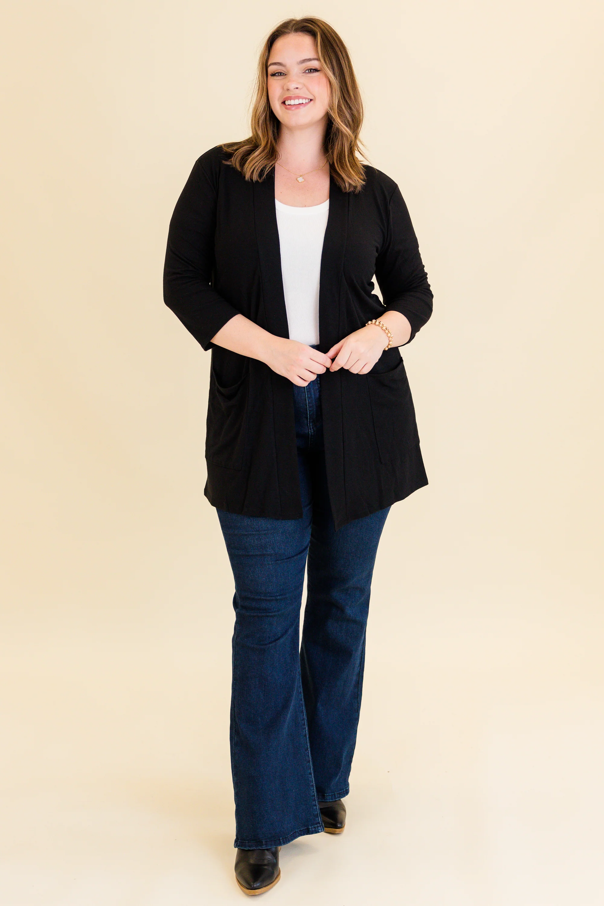 This Weather Cardigan, Black - Weilaico