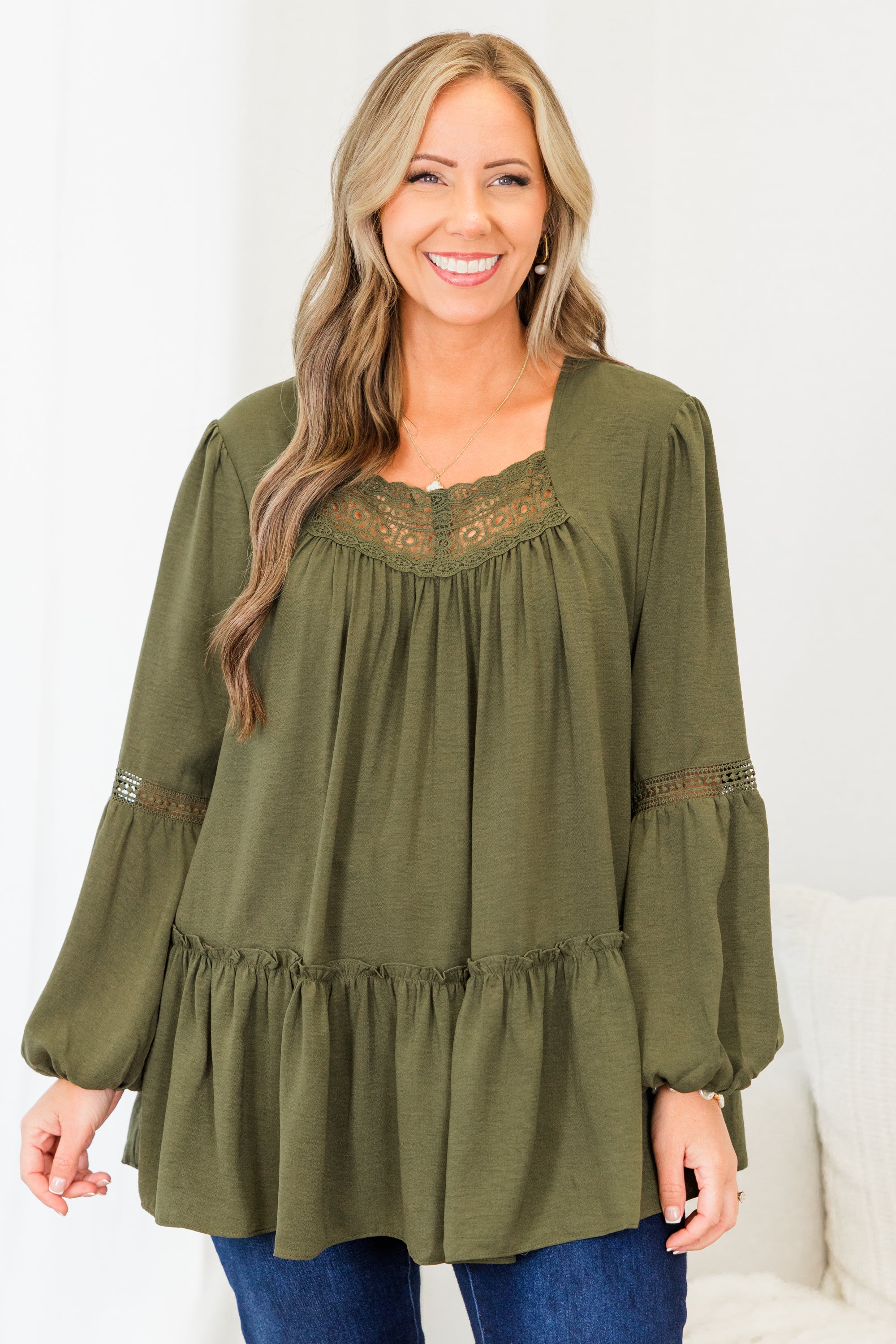 Words Of Affirmation Top, Green - Weilaico