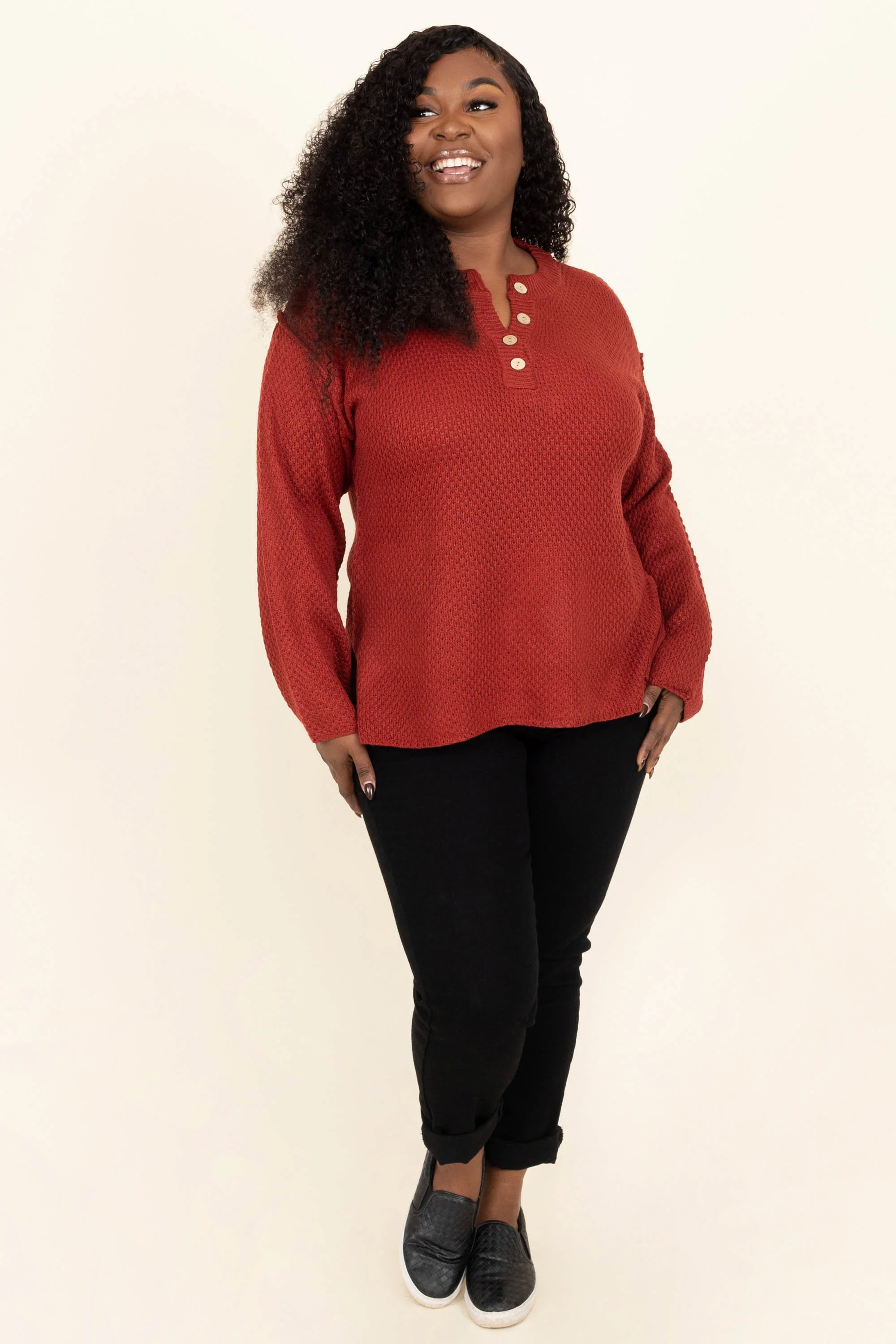 Leave A Clue Top, Red - Weilaico