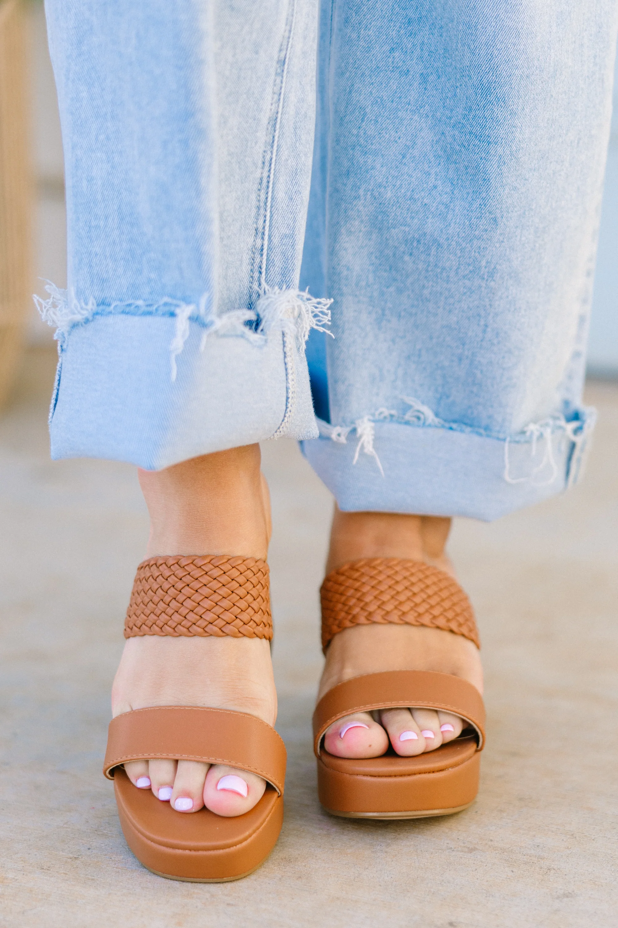 Everyone's Watching Heels, Cognac - Weilaico