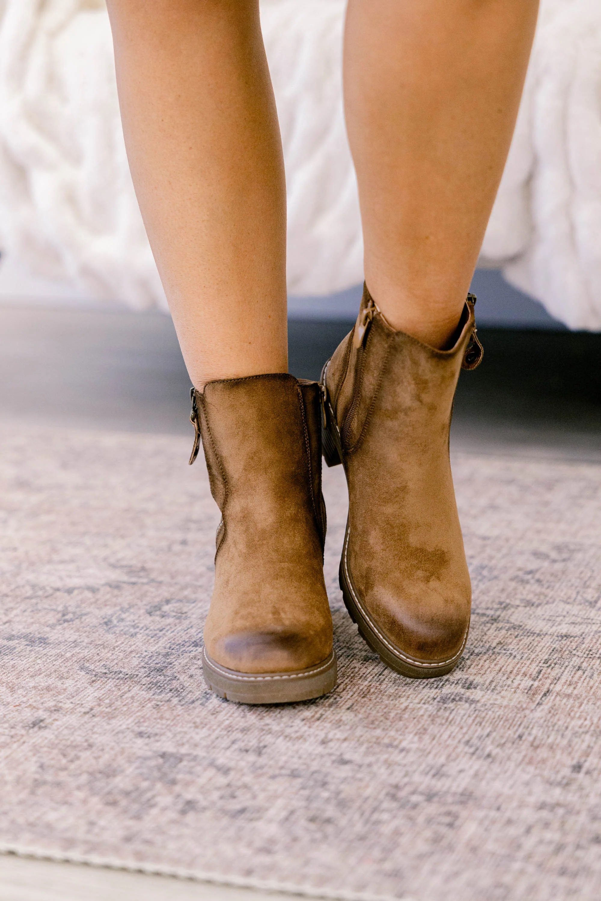 If I Only Knew Booties, New Tan - Weilaico