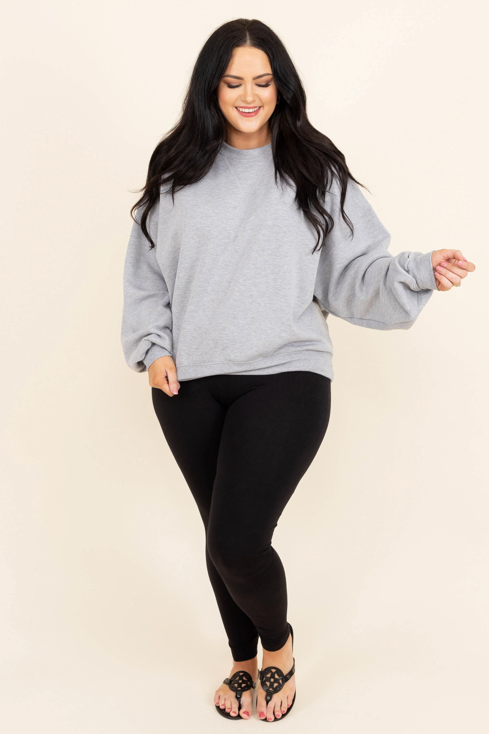 Loungy Looks Pullover, Heather Gray - Weilaico