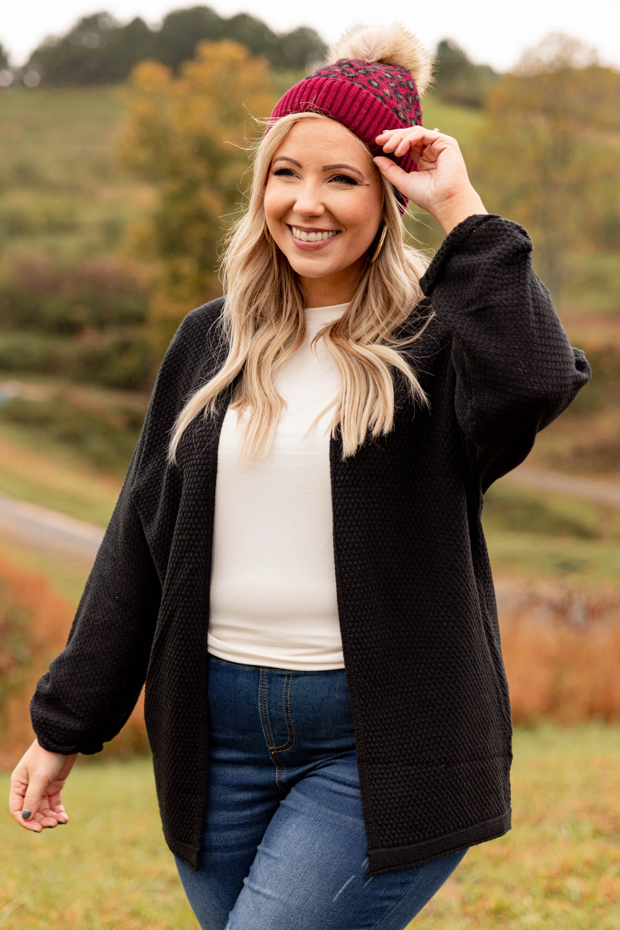 Wild And Fierce Beanie, Burgundy - Weilaico