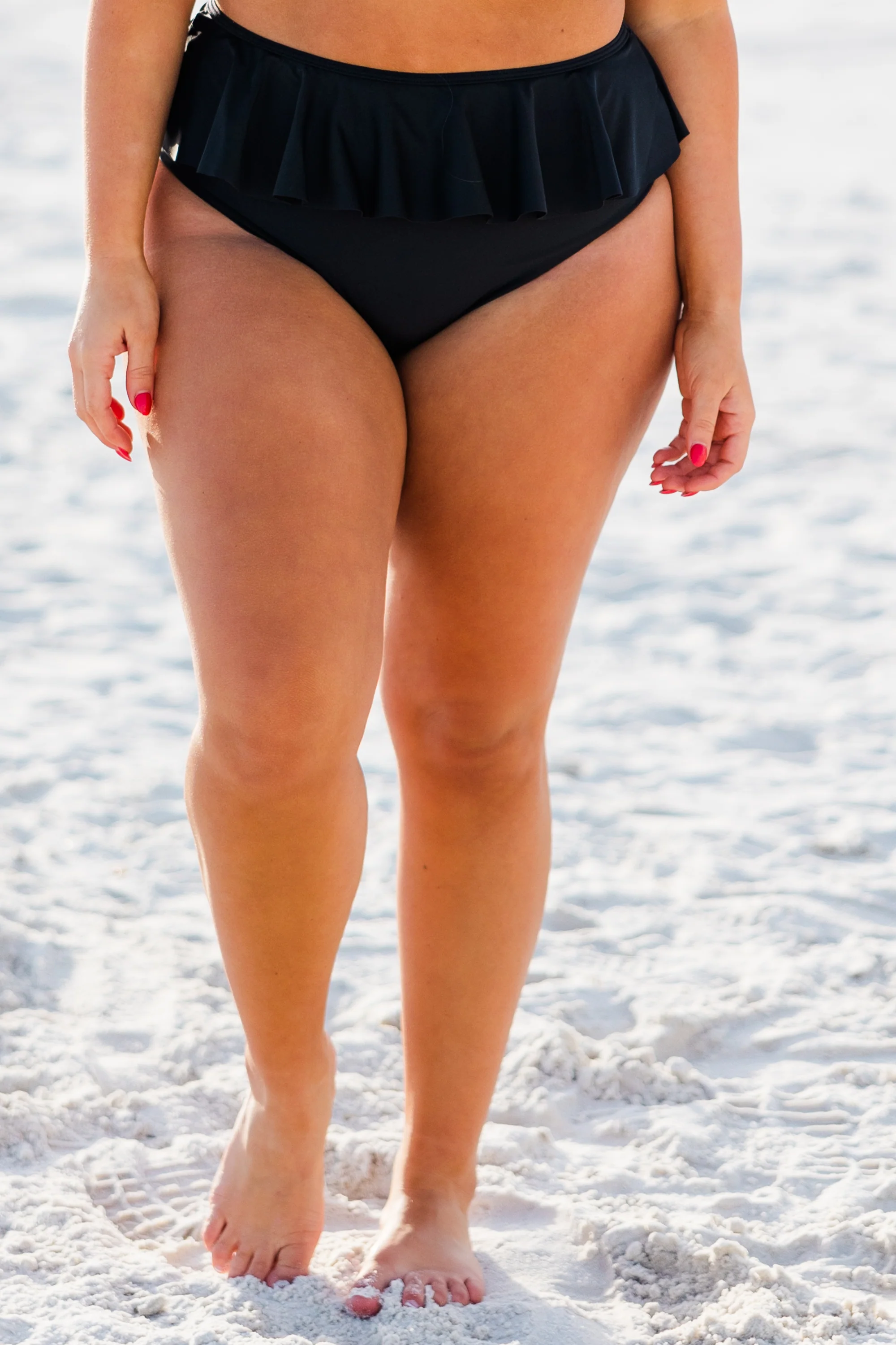 Sugar Sands Swim Bottom, Black - Weilaico