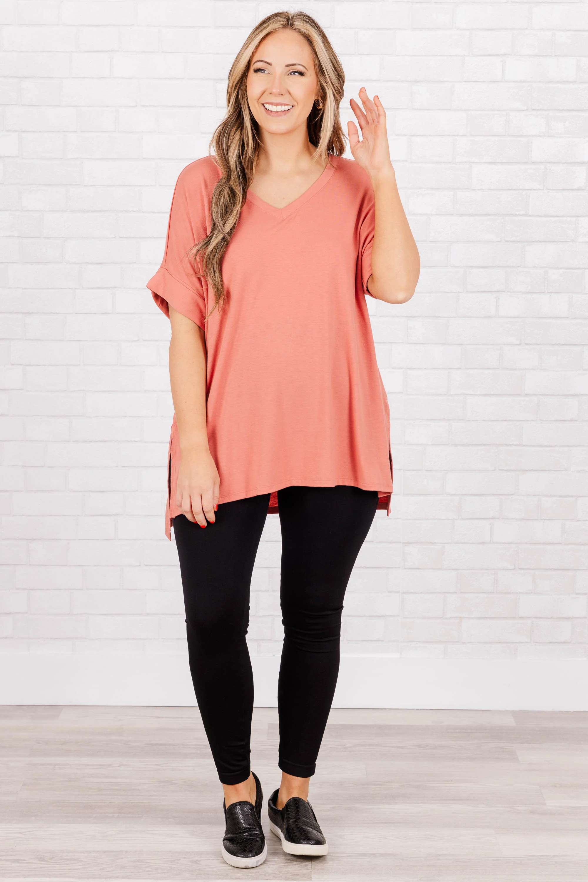 Comfy Travels Top, Ash Rose - Weilaico