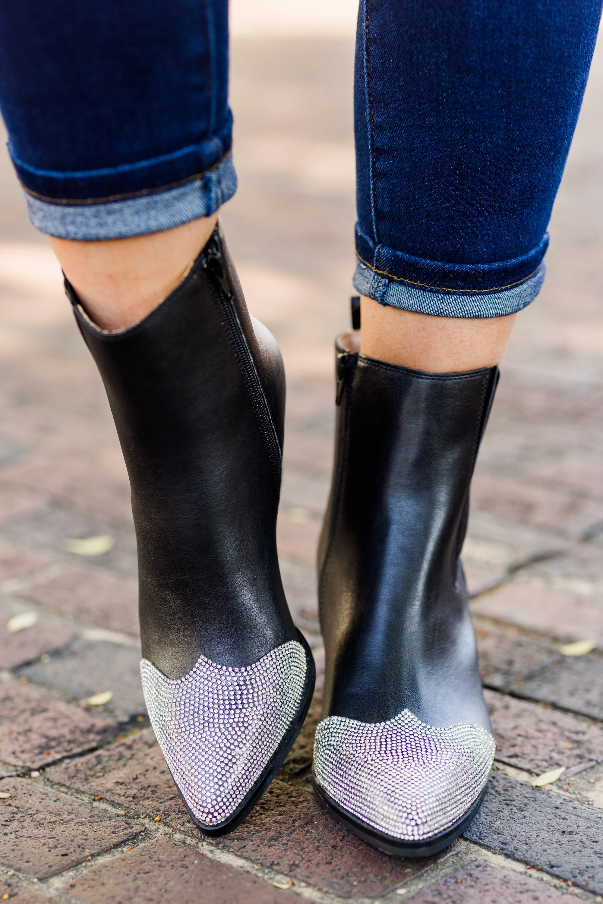 Ready For Me Booties, Black - Weilaico