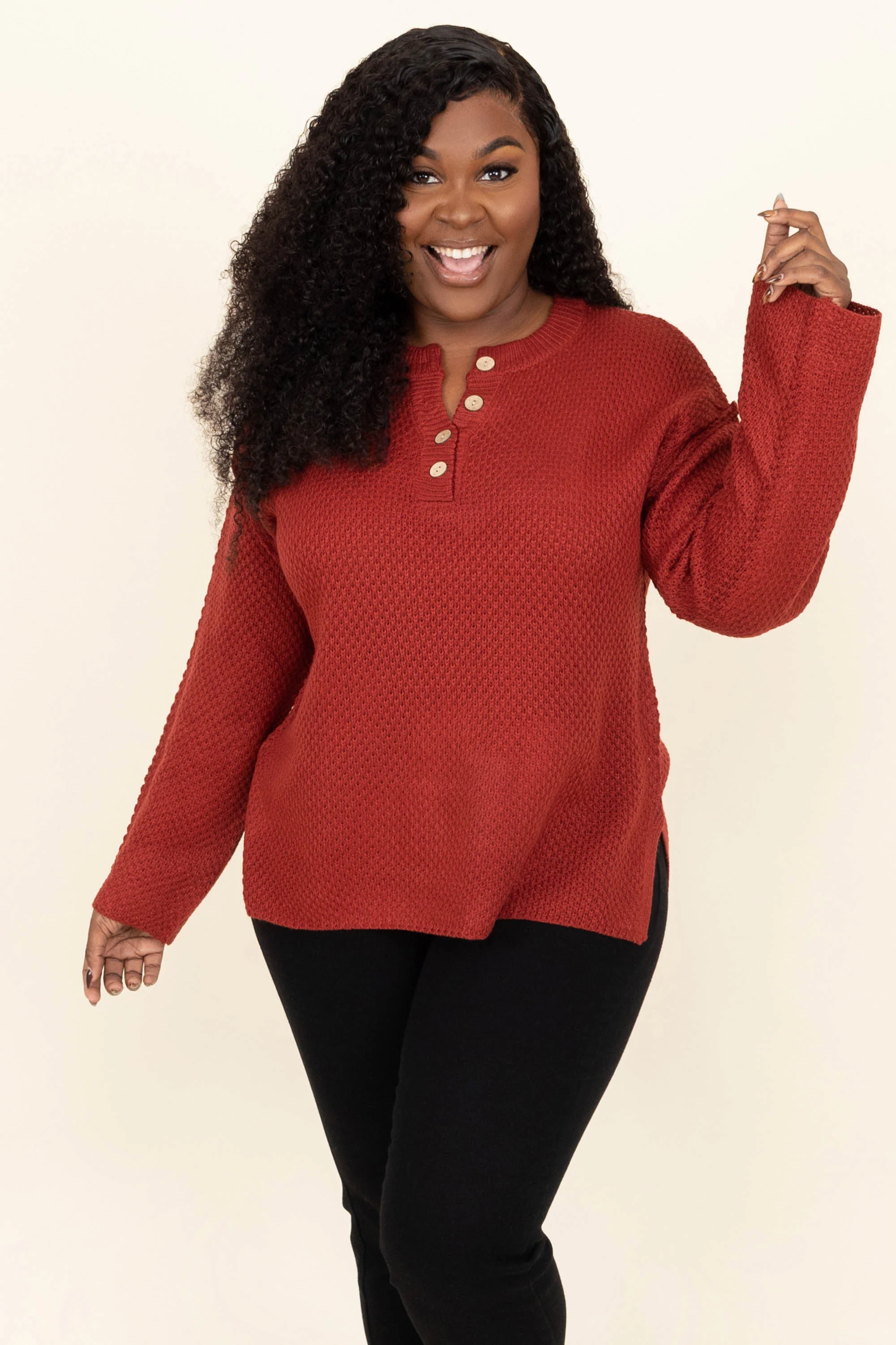 Leave A Clue Top, Red - Weilaico