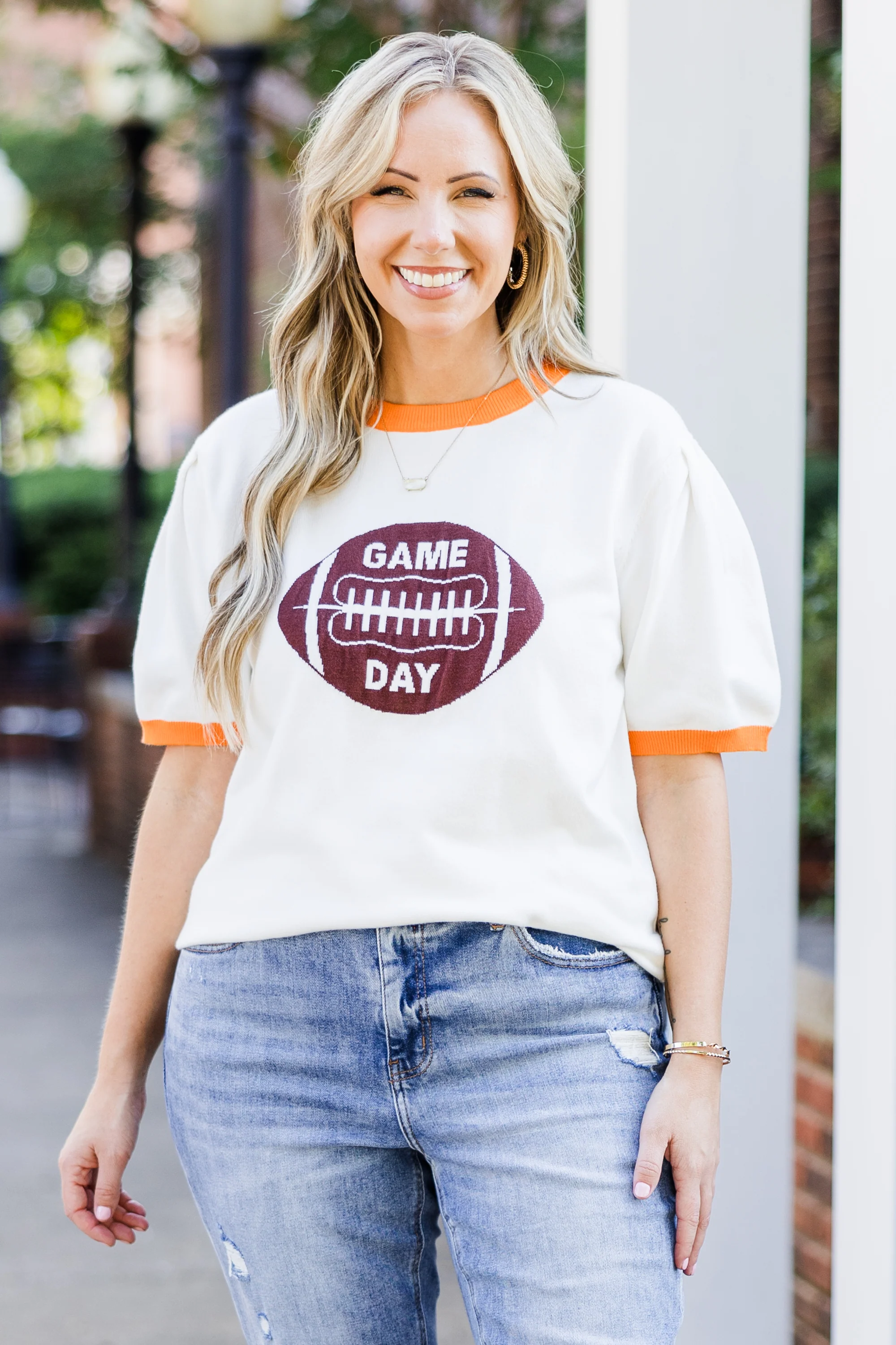 I Wear It With Pride Top, Orange - Weilaico