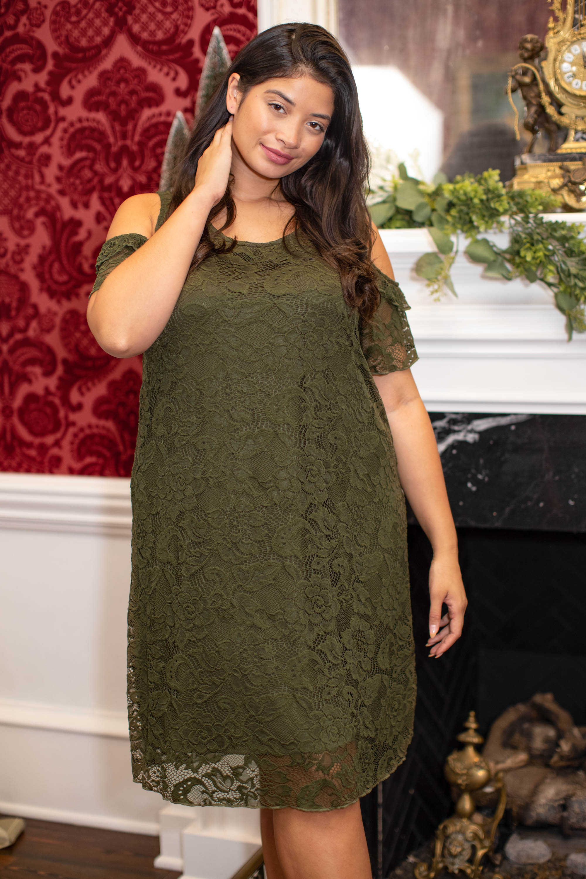 Once In A Lifetime Dress, Olive - Weilaico