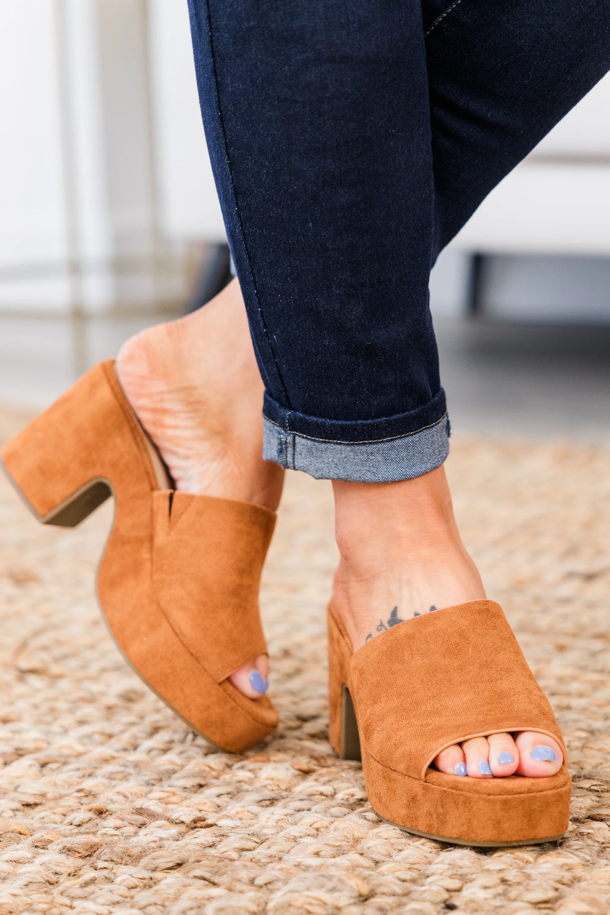 Loved The Message Heels, Whiskey - Weilaico