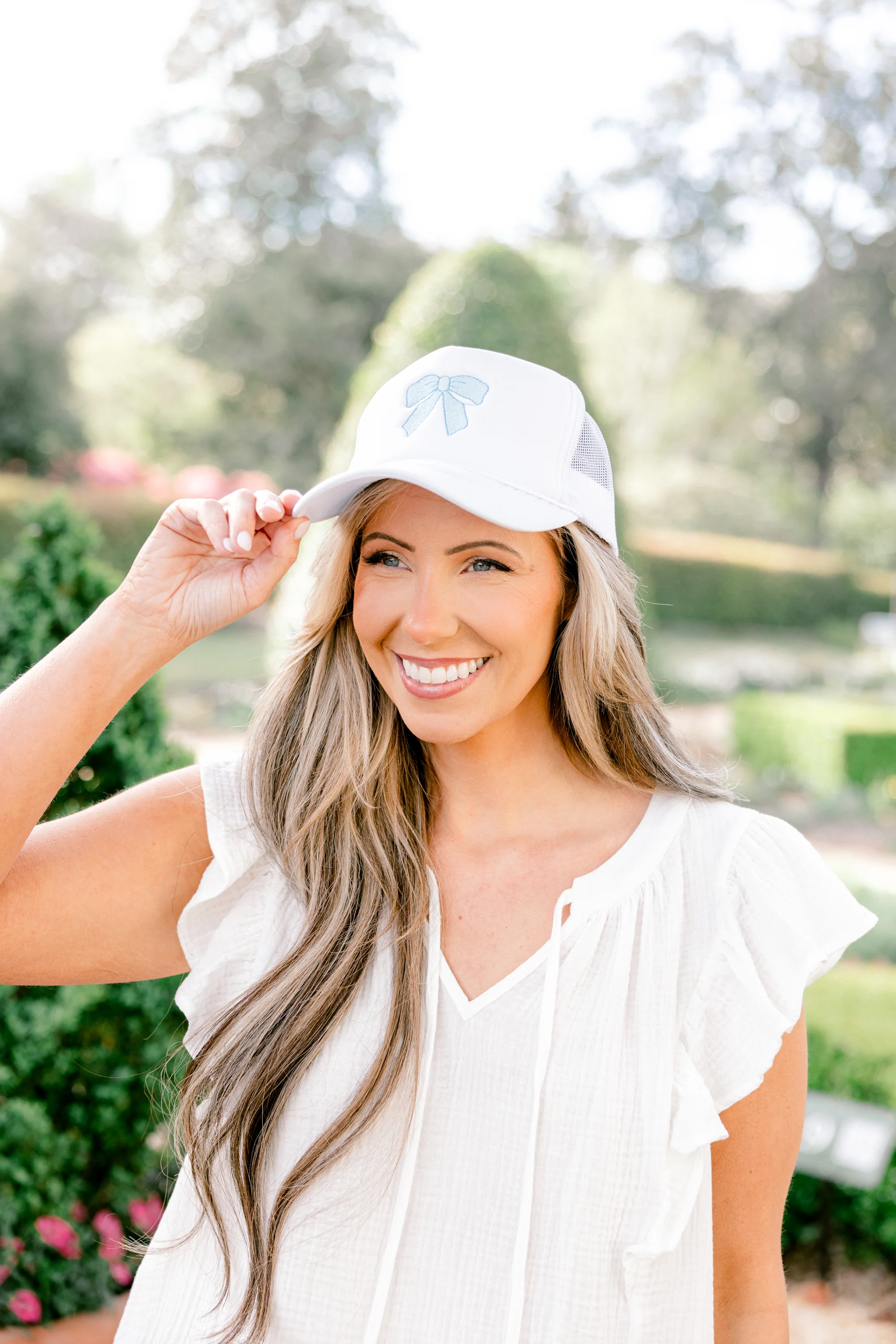 Tie The Knot Hat, White - Weilaico