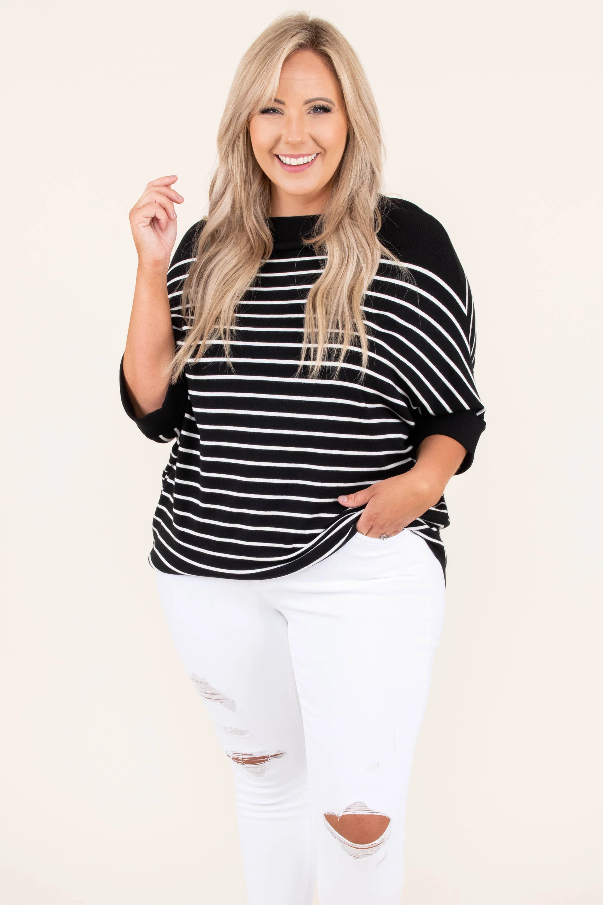 Love You, Mean It Top, Black - Weilaico