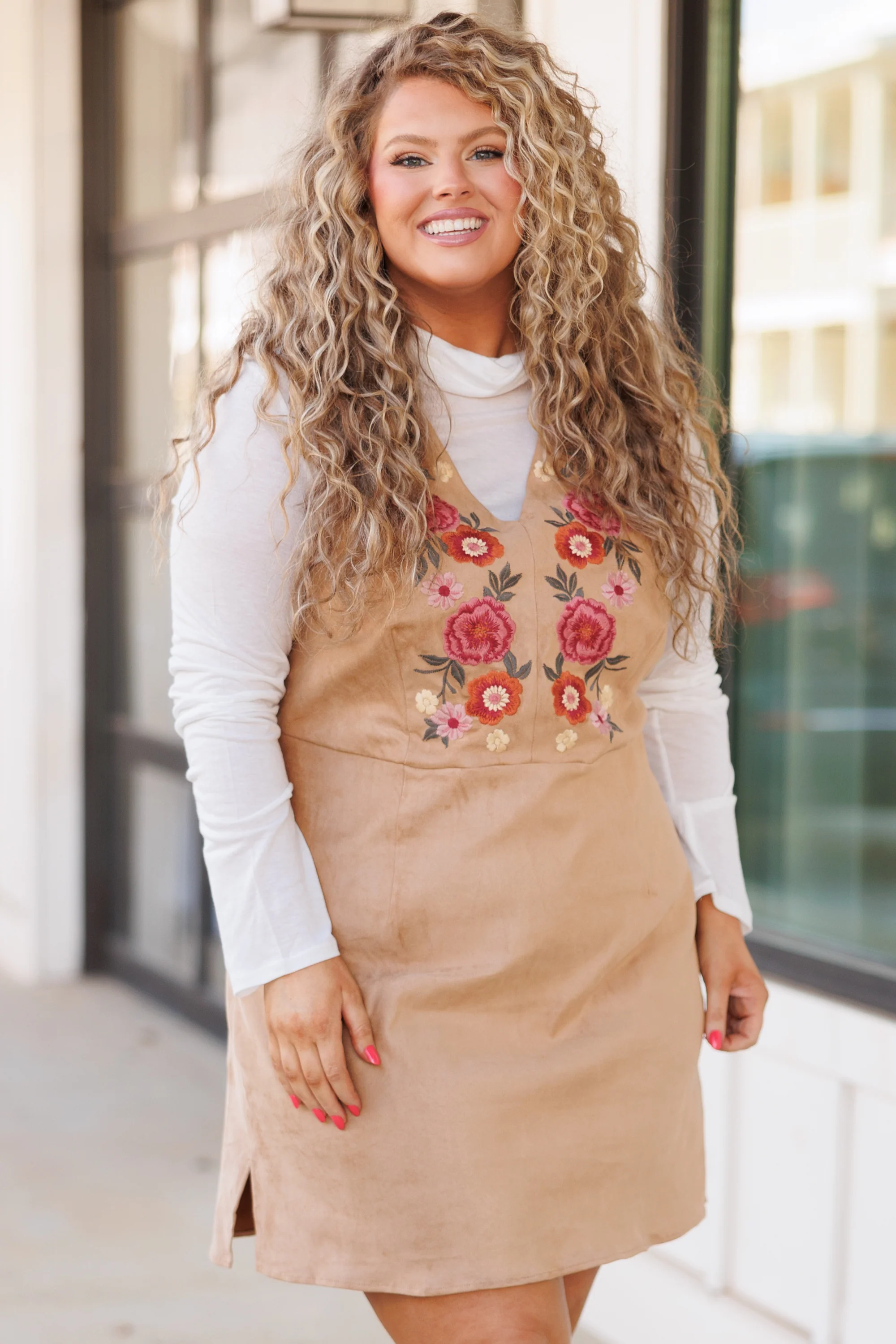 Enigmatic Enchantment Dress, Mocha - Weilaico