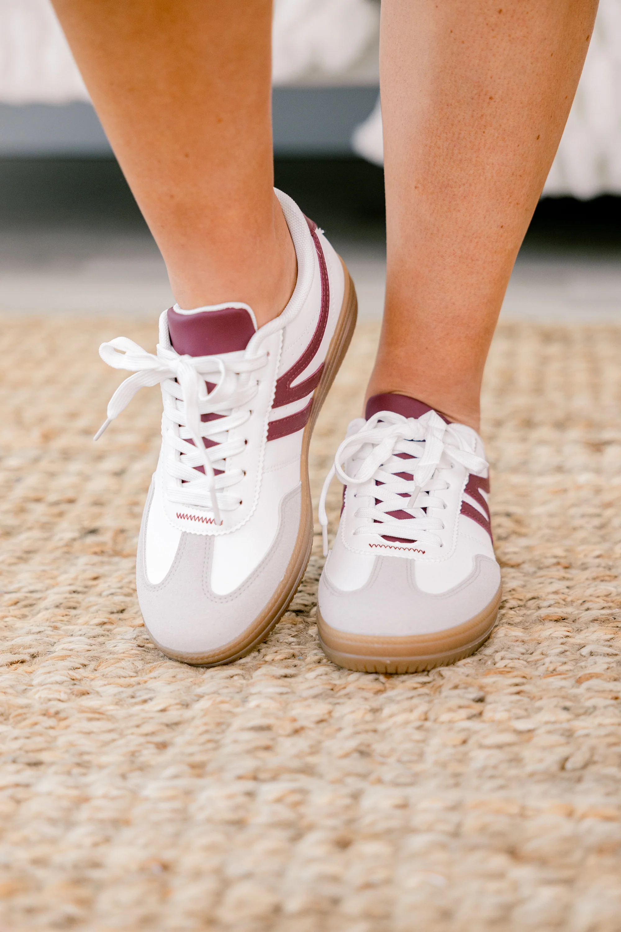 Running The Show Sneakers, Red - Weilaico