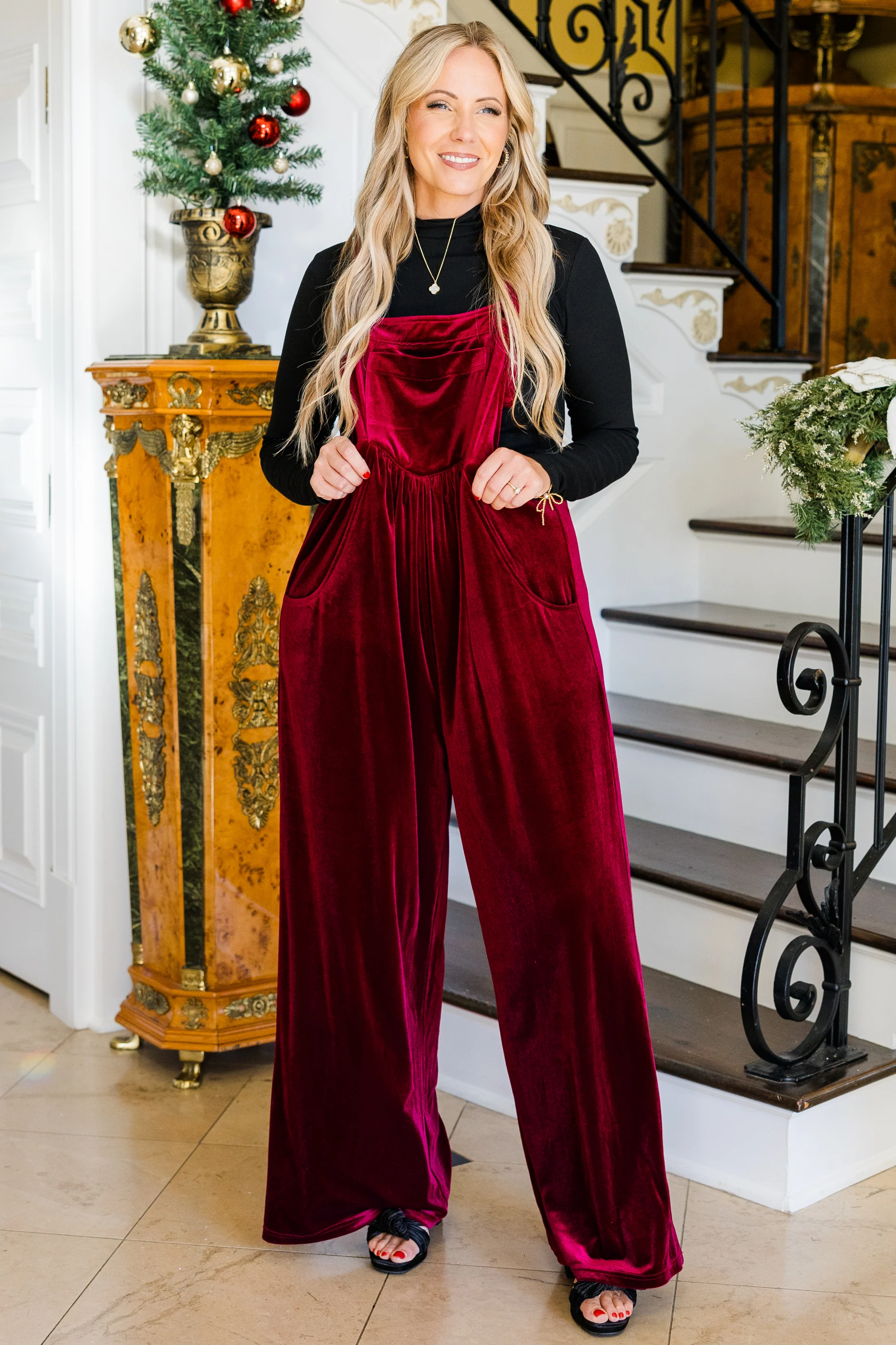 Days Going By Jumpsuit, Ruby - Weilaico