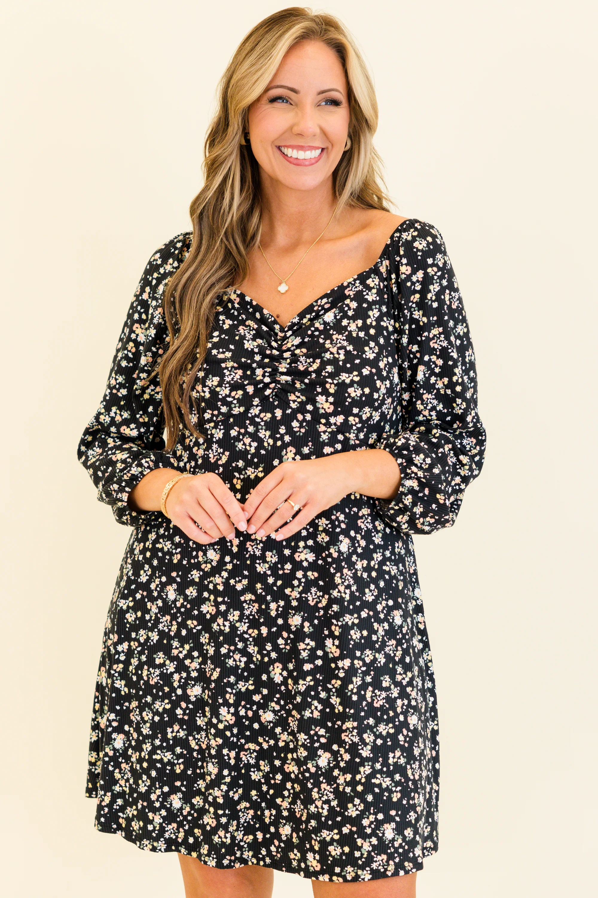 Perfectly Clear Dress, Black - Weilaico