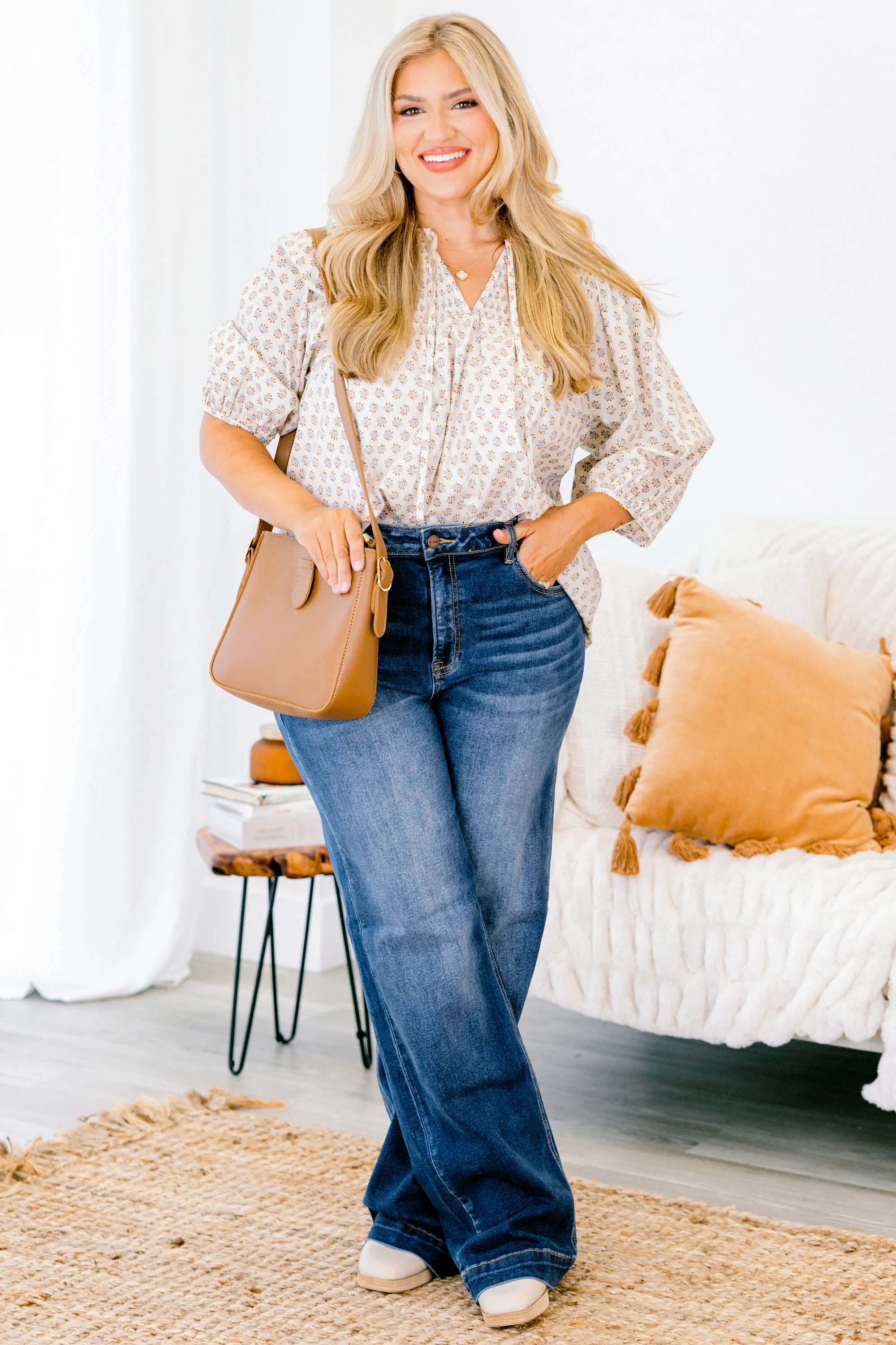 Music To My Heart Jeans, Dark Wash - Weilaico