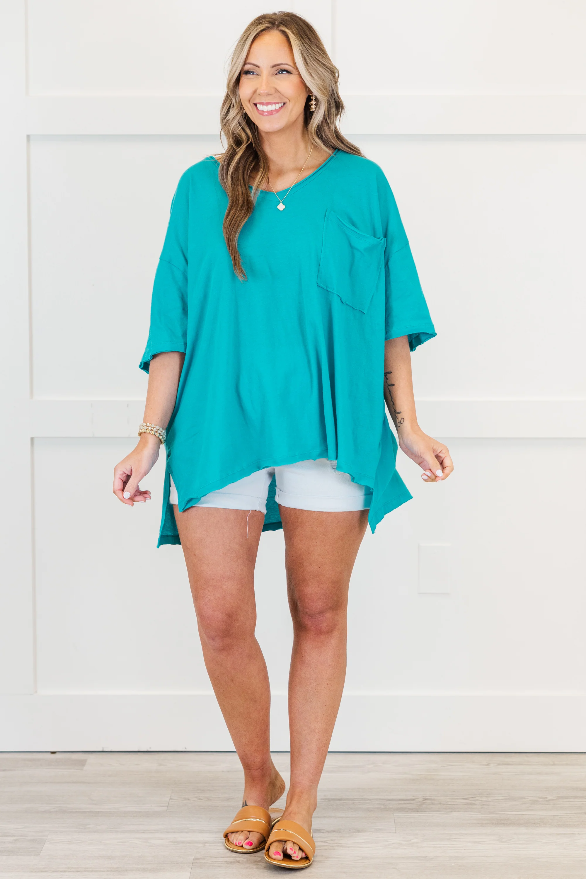 Just Dance With Me Top, Ice Blue - Weilaico