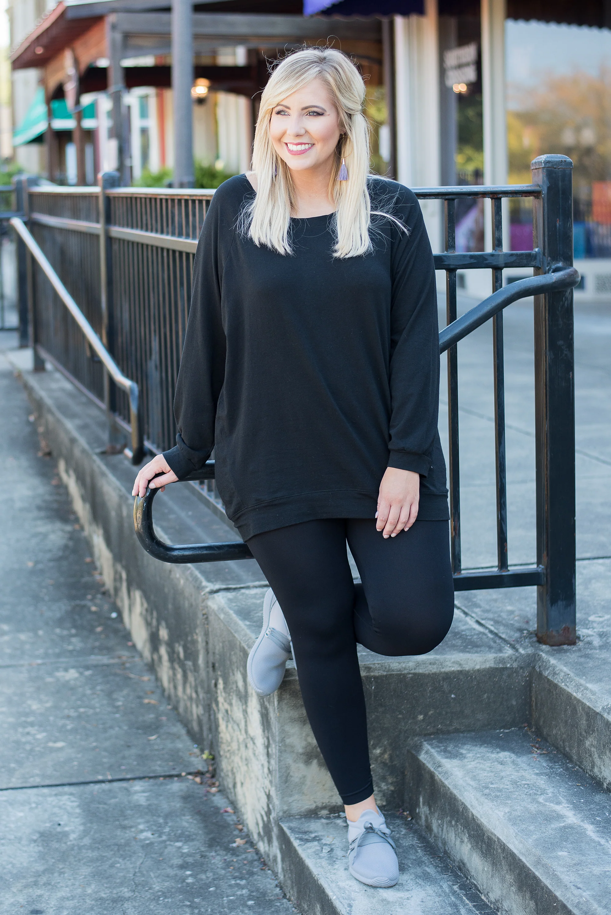 Luxe Leggings, Long Black - Weilaico