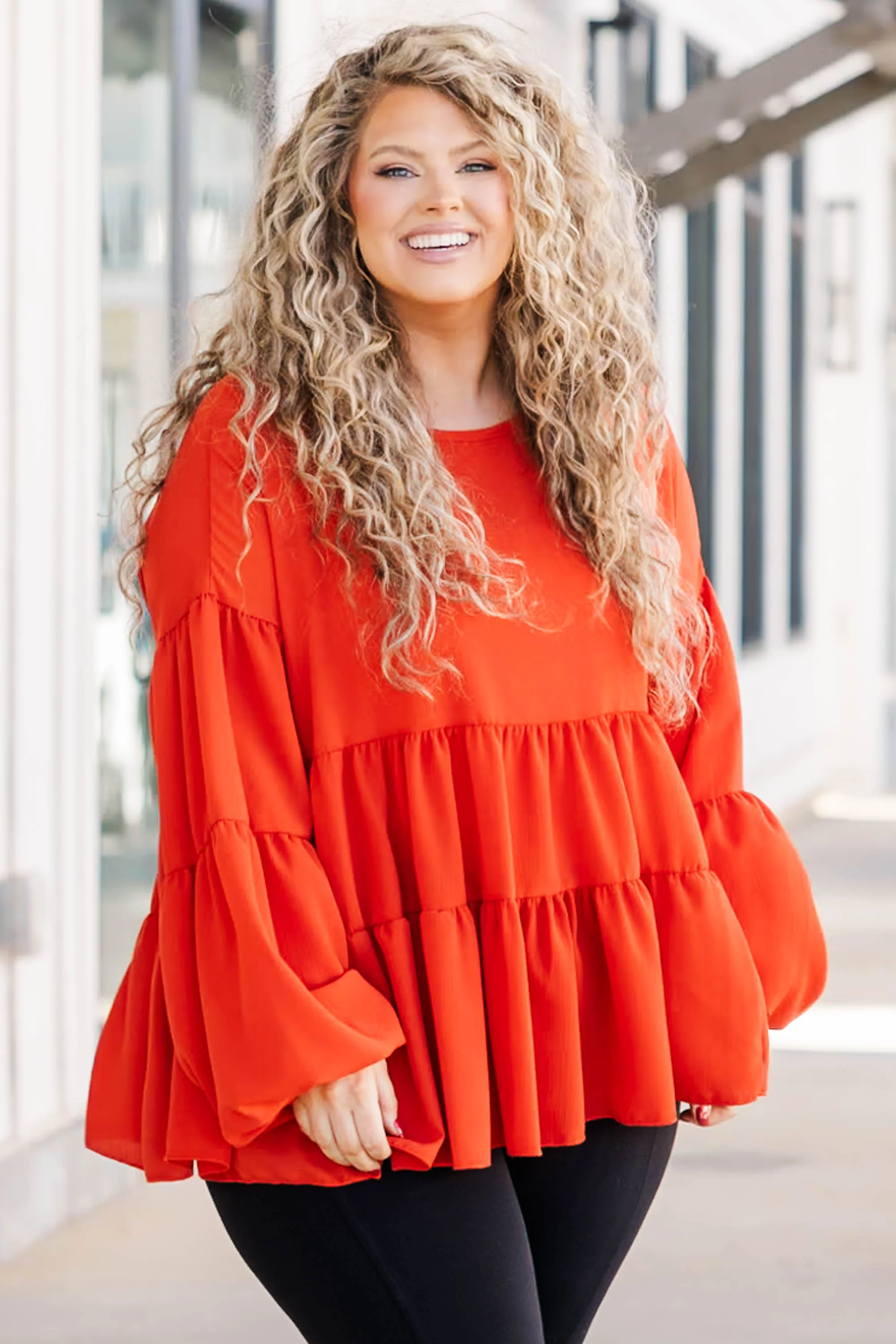 Spending Every Day Top, Rust - Weilaico