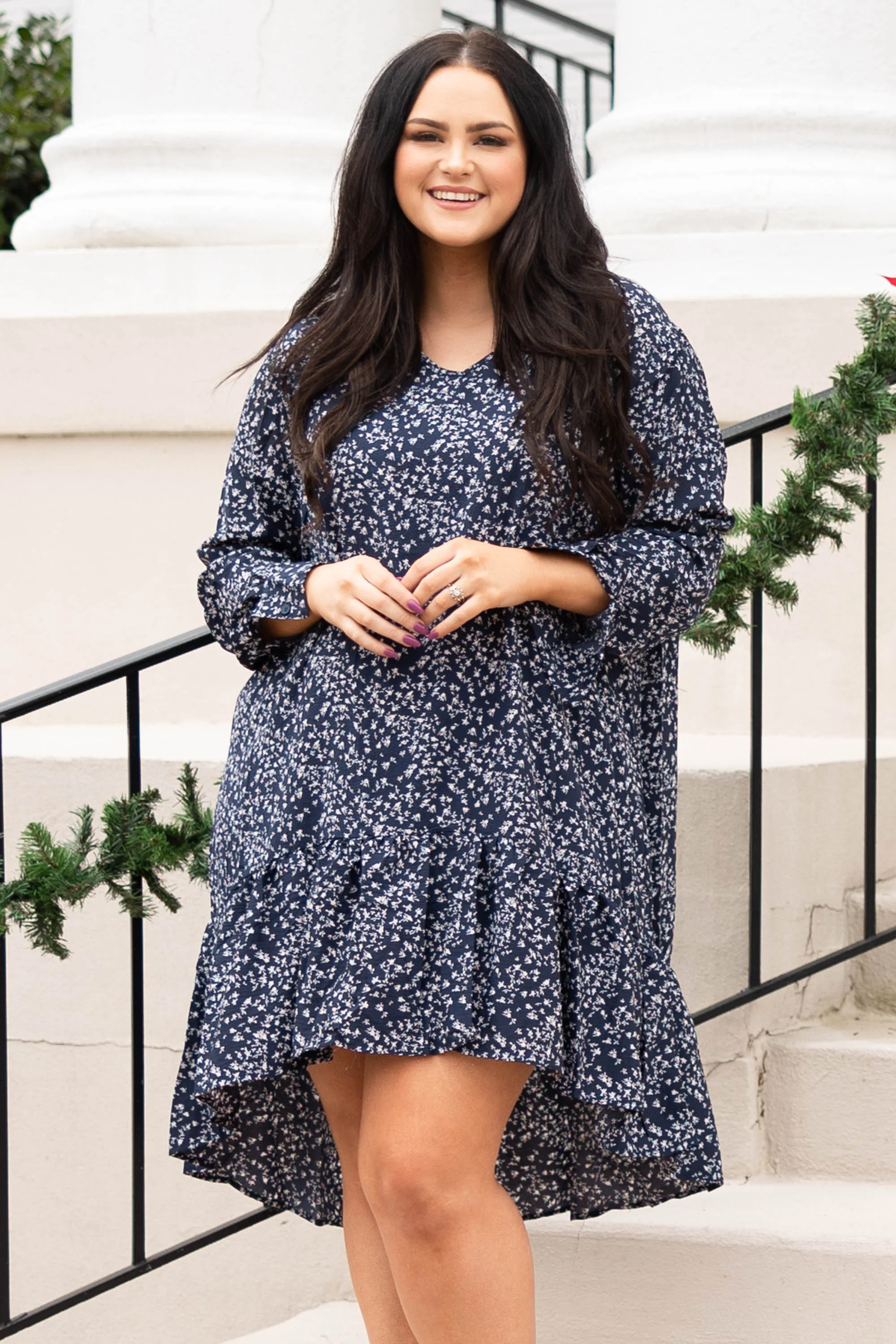 My Inner Beauty Dress, Navy - Weilaico